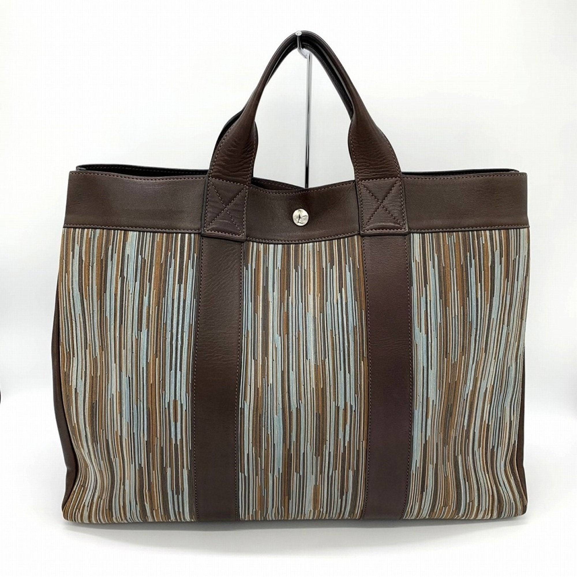 Hermes Brown Leather Tote Bag (Pre-Owned)