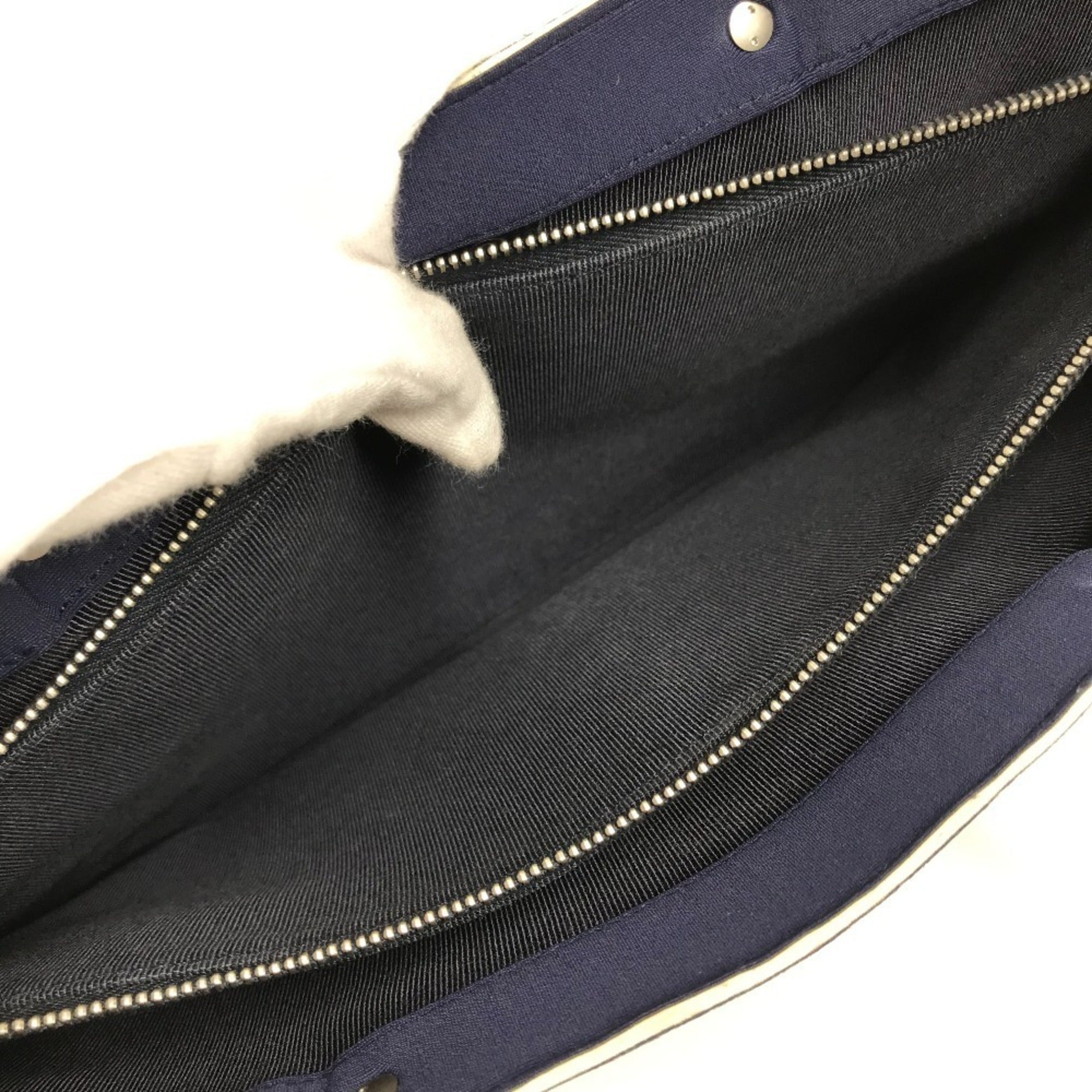 Chanel Navy Polyamide Handbag Tote Bag (Pre-Owned)