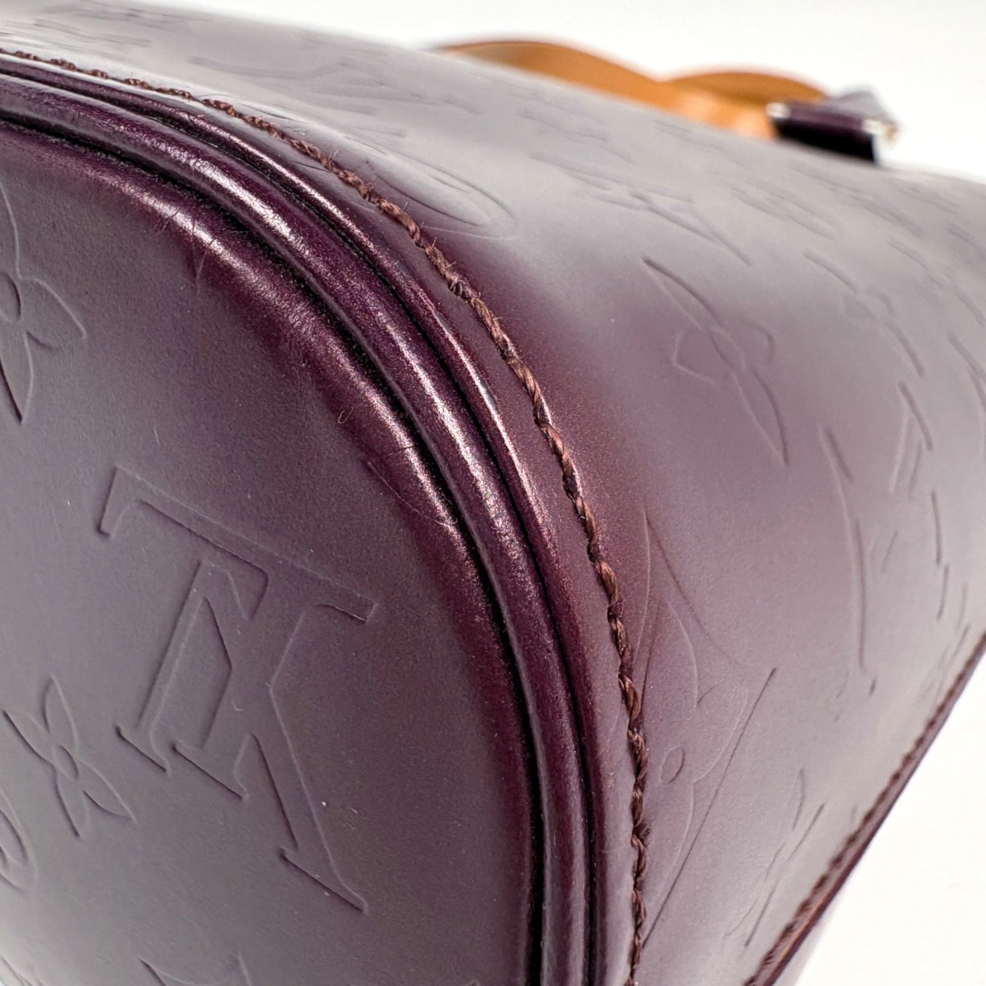 Louis Vuitton Violet Monogram Mat Shoulder Bag Tote Bag (Pre-Owned)