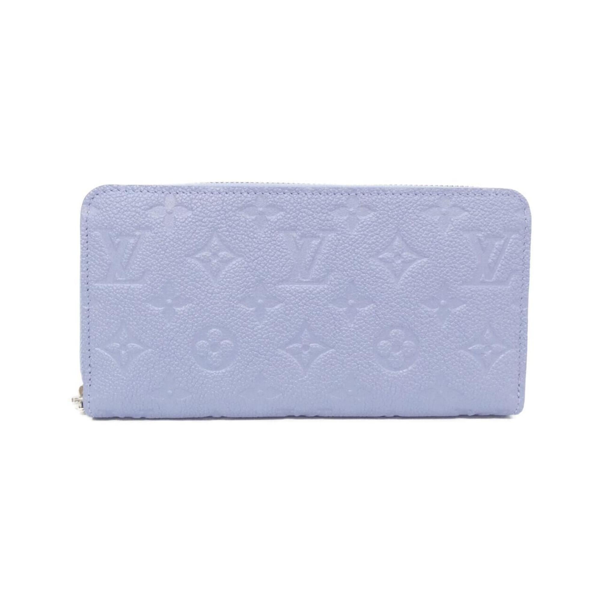 Louis Vuitton Monogram Empreinte Blue Leather Long Bill Wallet (Bi-Fold) (Pre-Owned)