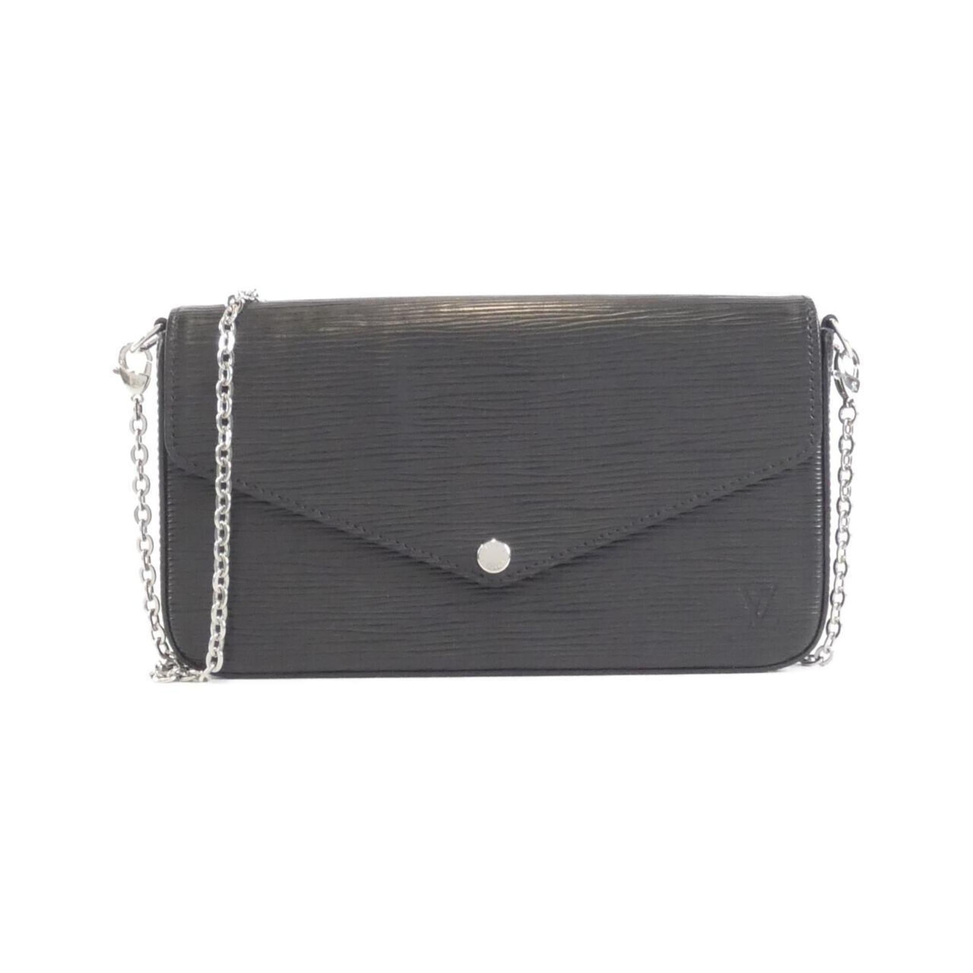 Louis Vuitton Epi Black Leather Pochette Shoulder Bag (Pre-Owned)