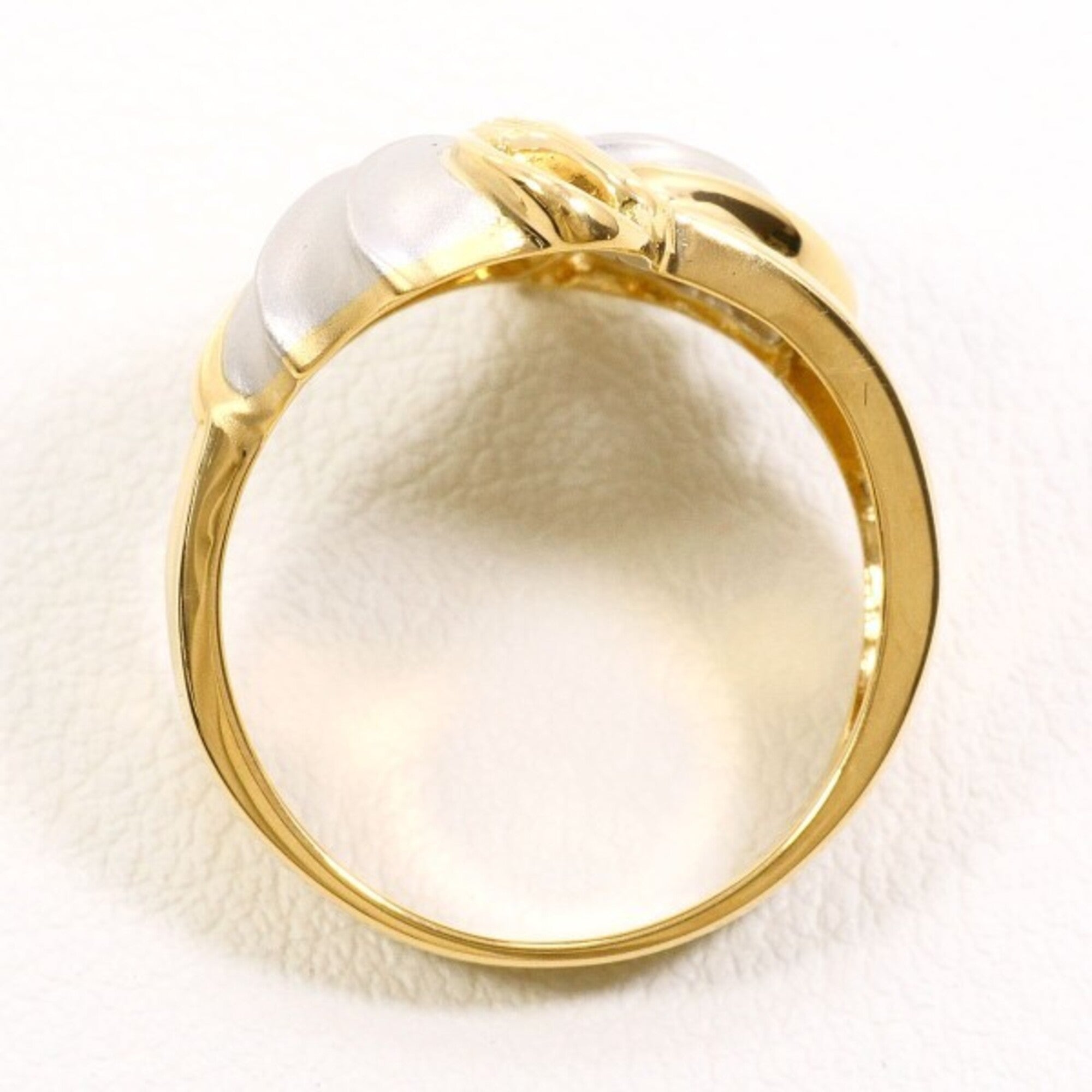 Unbranded Platinum Yellow Gold Yellow Gold (18K) Platinum 900 Band Ring (Pre-Owned)