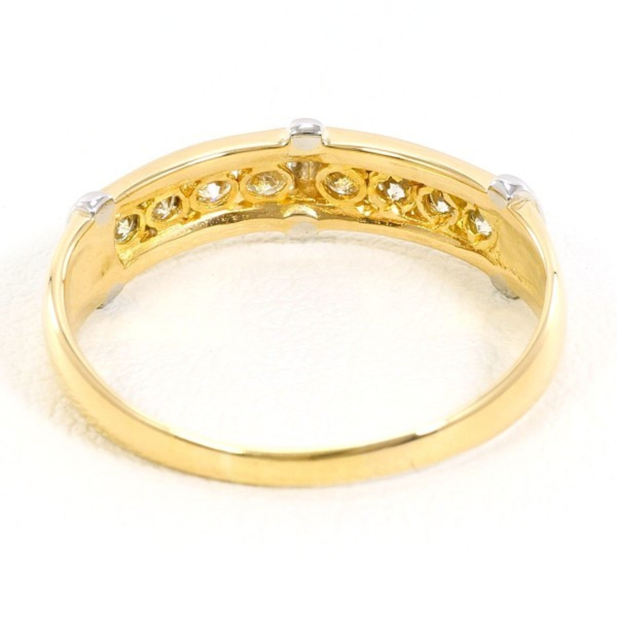 Unbranded Platinum Yellow Gold Yellow Gold (18K) Platinum 900 Band Ring (Pre-Owned)