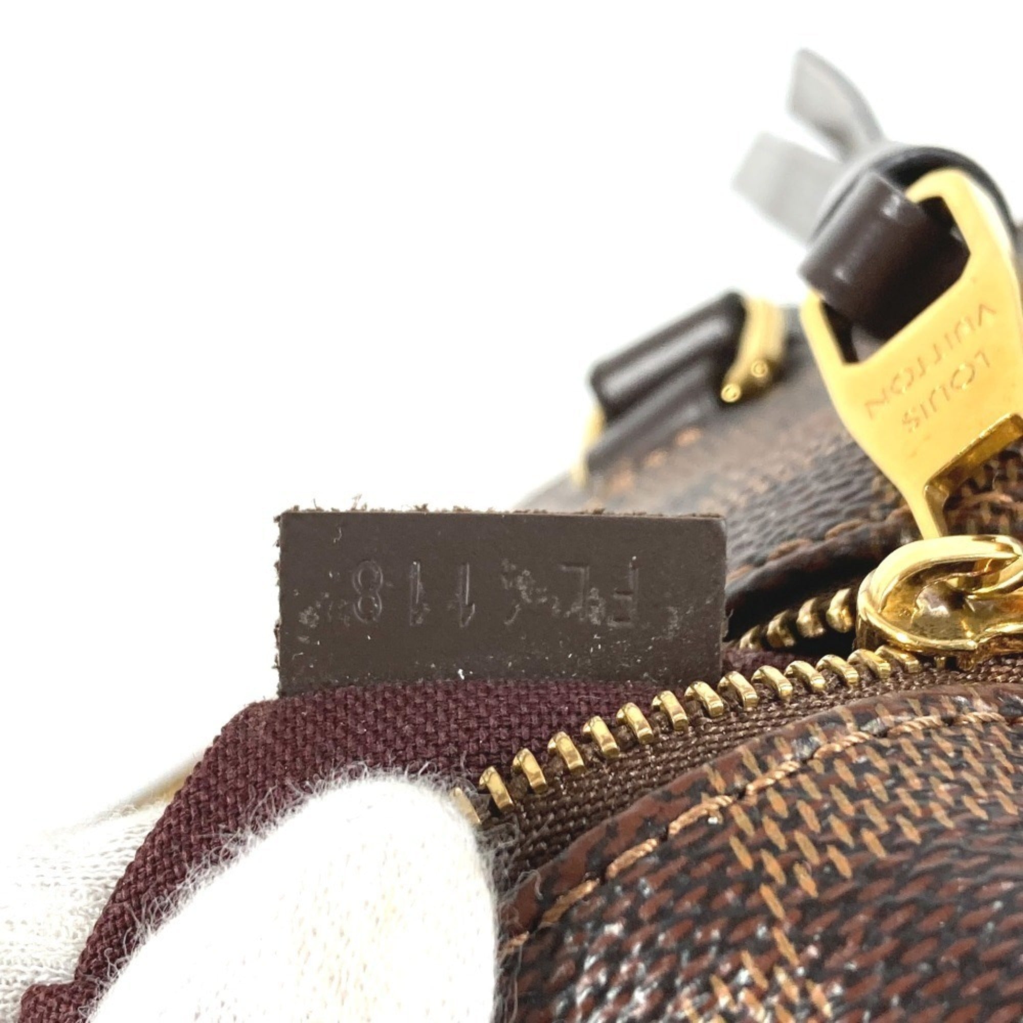Louis Vuitton Damier Brown Ebene Damier Canvas Shoulder Bag Tote Bag (Pre-Owned)