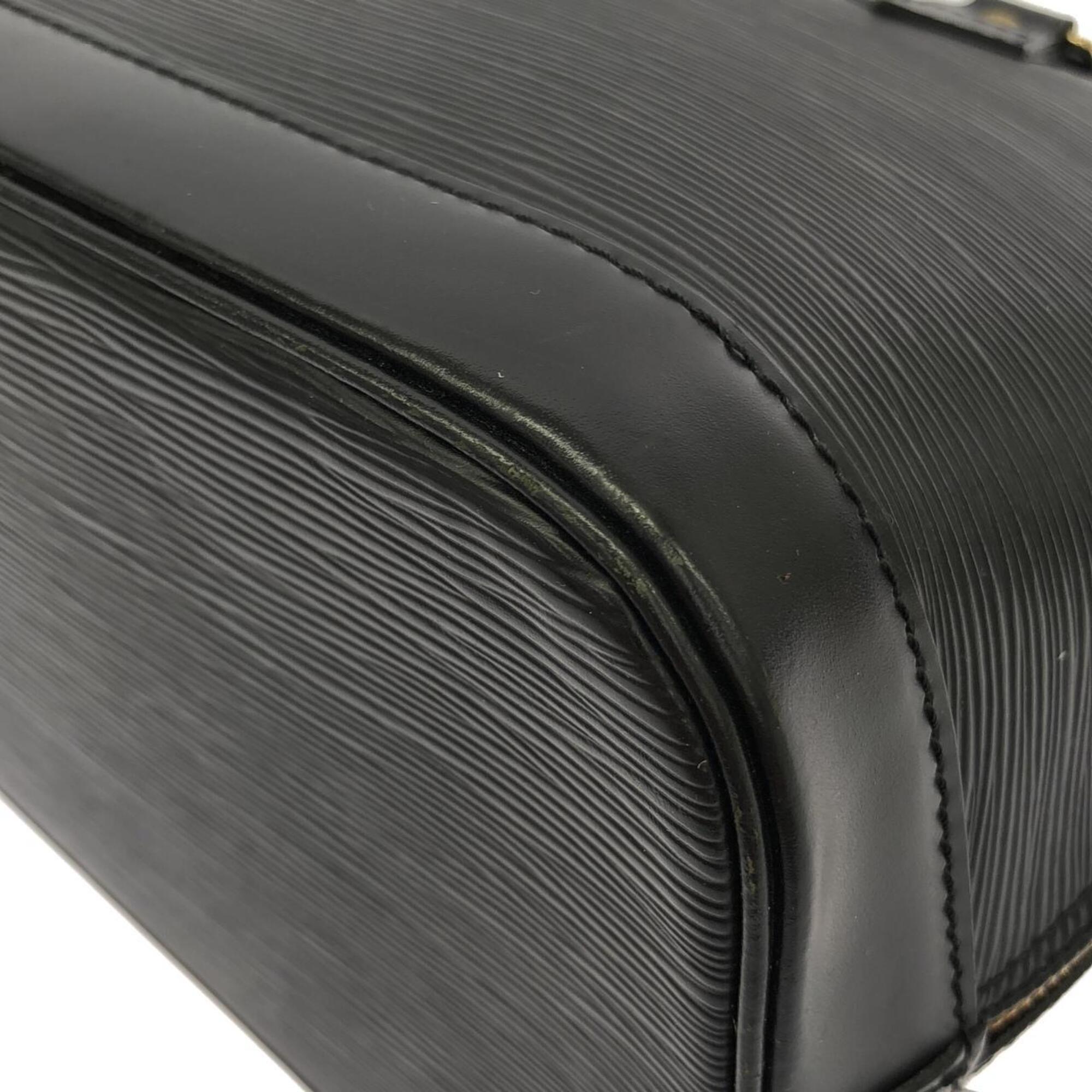 Louis Vuitton Black Leather Handbag (Pre-Owned)