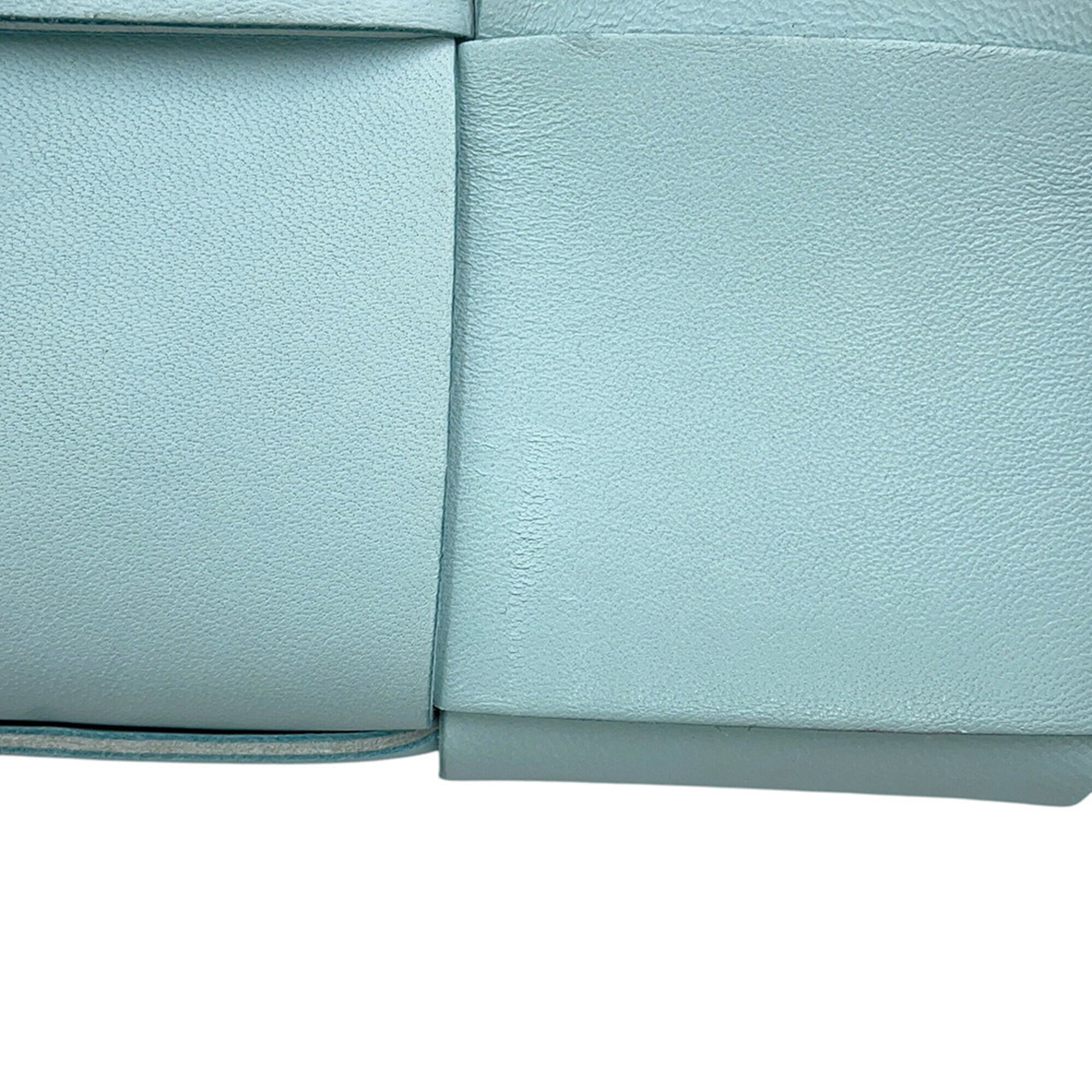 Bottega Veneta Light Blue Leather Handbag (Pre-Owned)