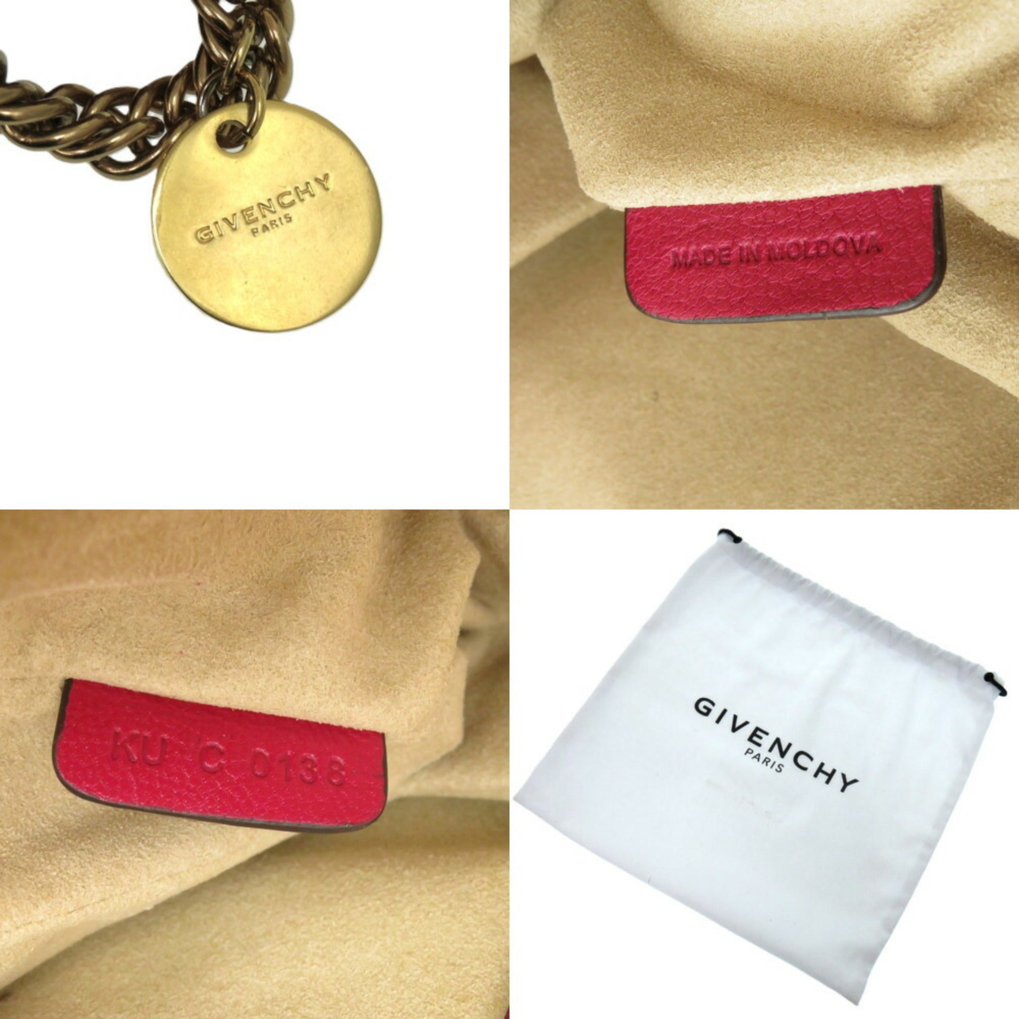 Givenchy Bordeaux Leather Shoulder Bag (Pre-Owned)
