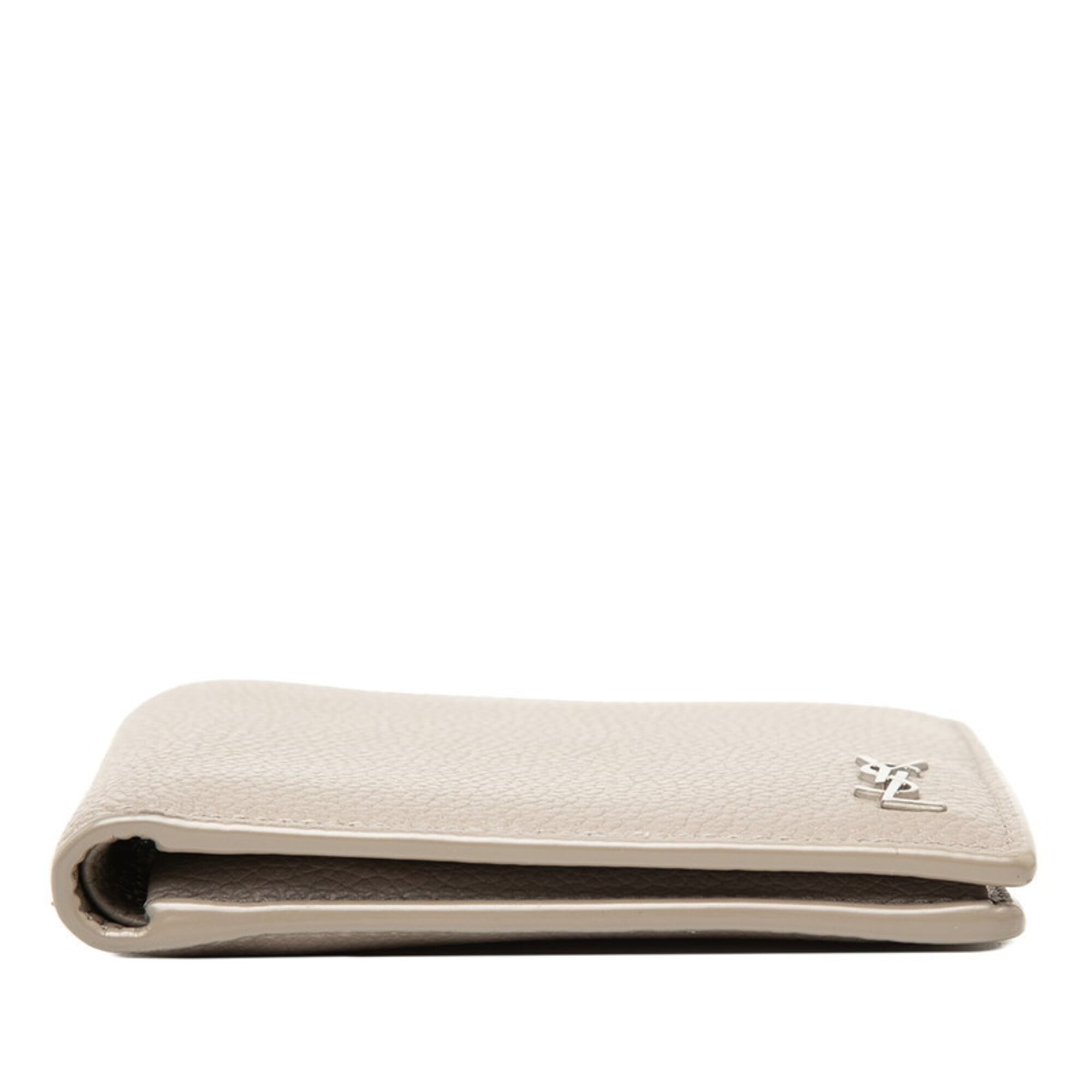 Saint Laurent Beige Leather Wallet (Bi-Fold) (Pre-Owned)