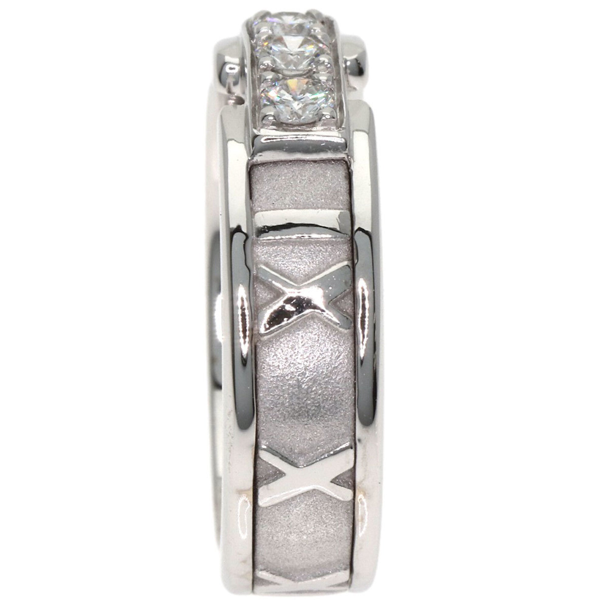 Tiffany Atlas White Gold (18K) Band Ring (Pre-Owned)