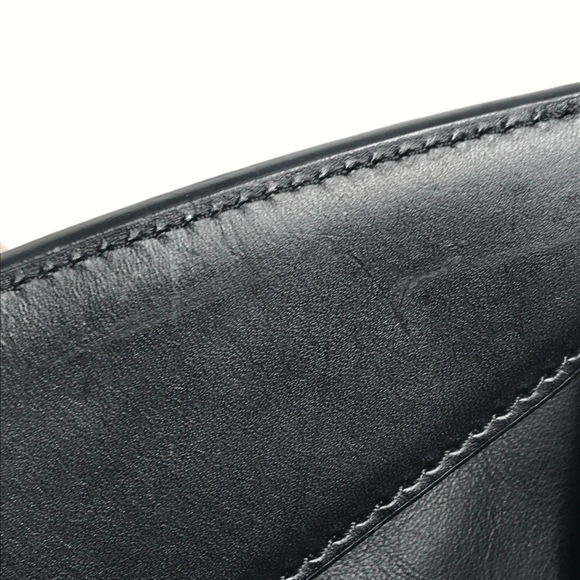 Louis Vuitton Black Noir Leather Handbag Tote Bag (Pre-Owned)