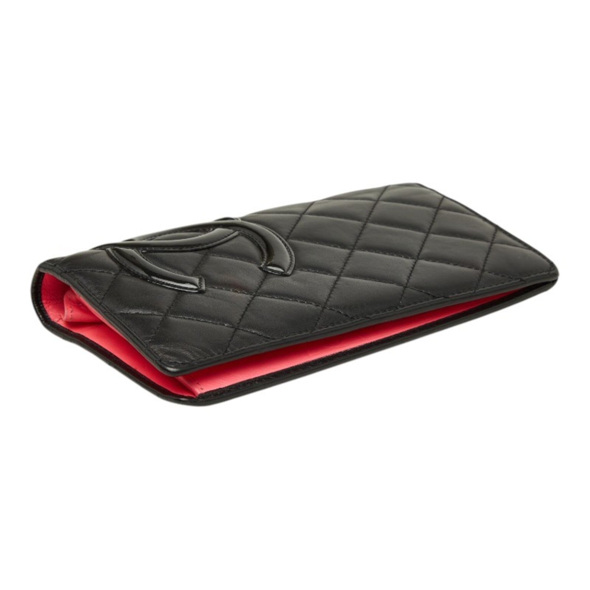 Chanel Black Cambon Ligne Long Wallet (Bi-Fold) (Pre-Owned)