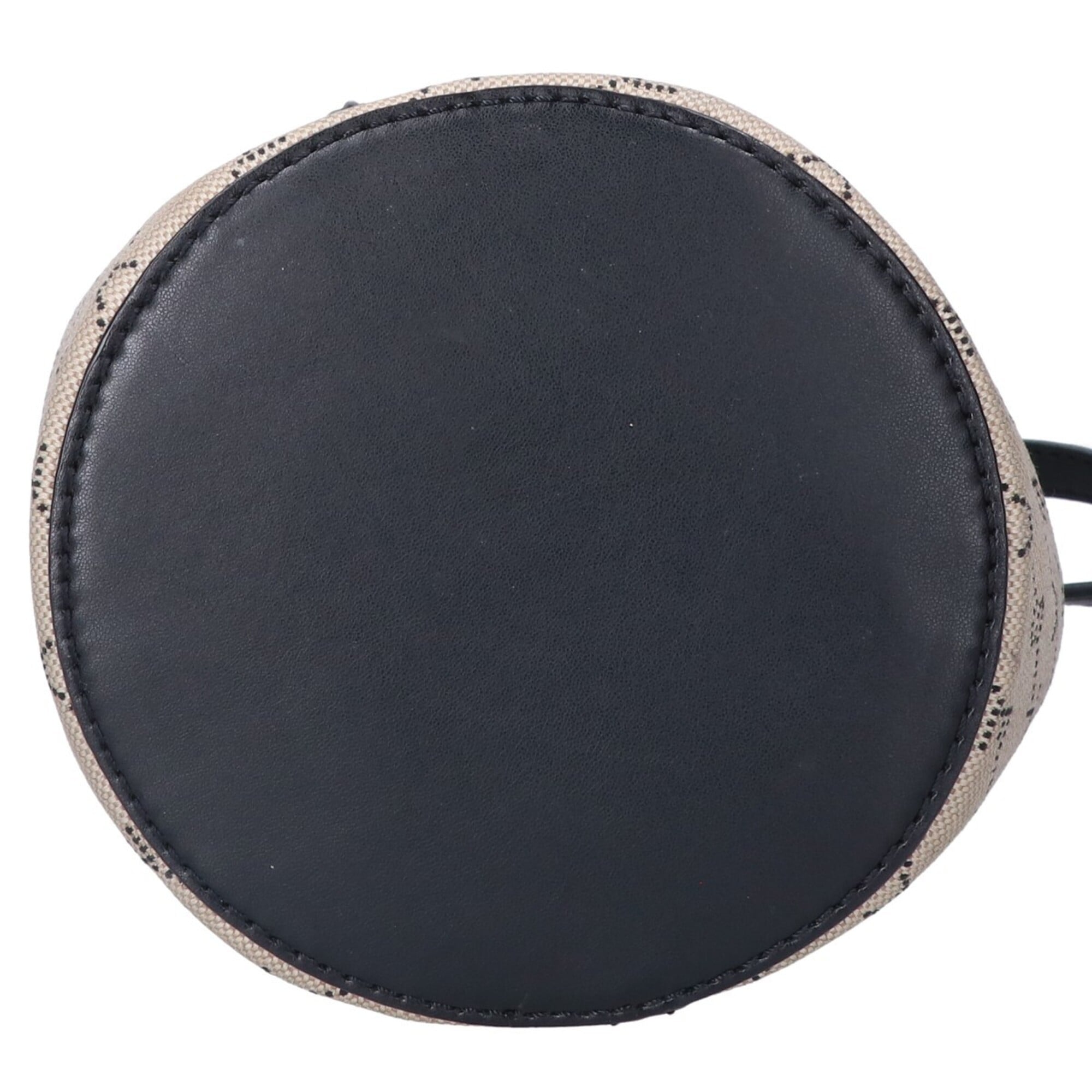 Stella Mccartney Beige Black Canvas Shoulder Bag (Pre-Owned)
