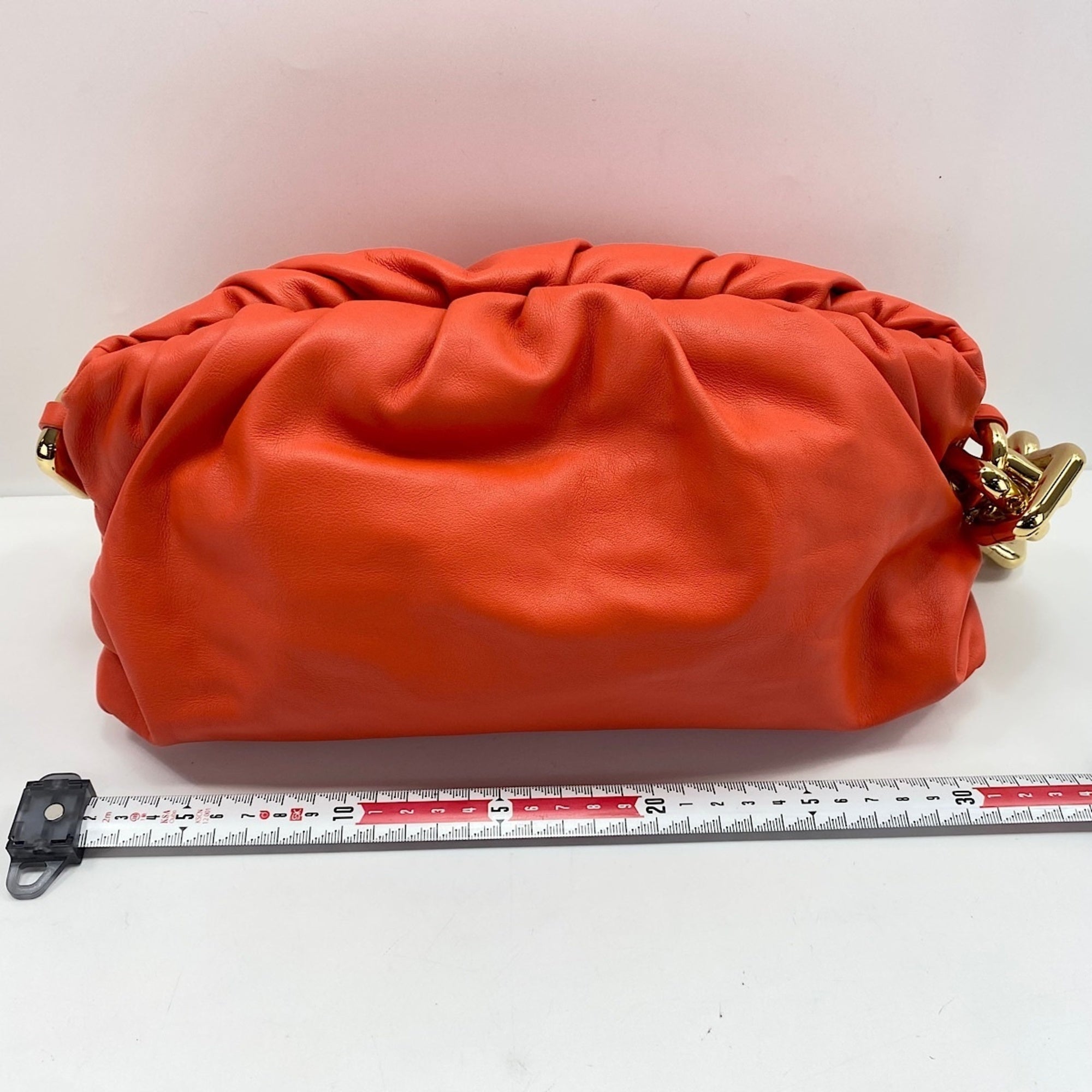 Bottega Veneta Orange Leather Pouch (Pre-Owned)