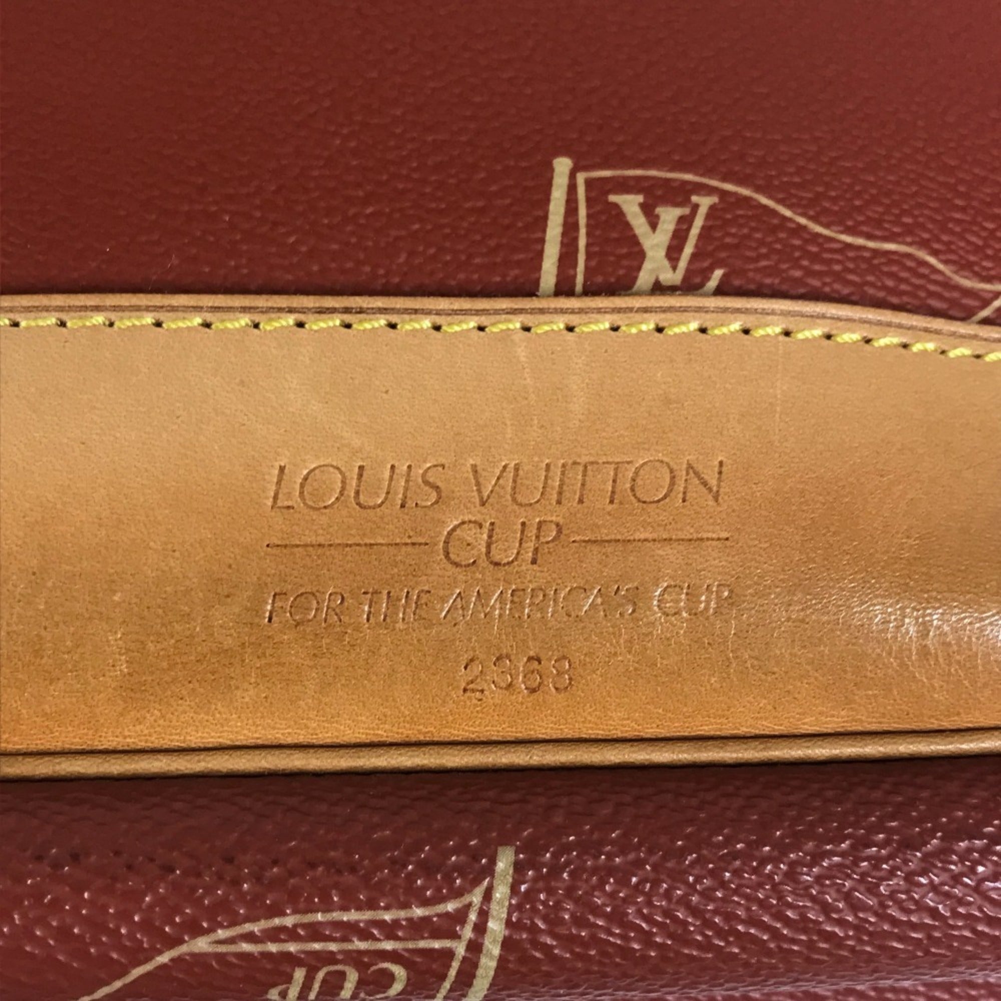 Louis Vuitton Galle Orange Leather Canvas Messenger Bag Shoulder Bag (Pre-Owned)