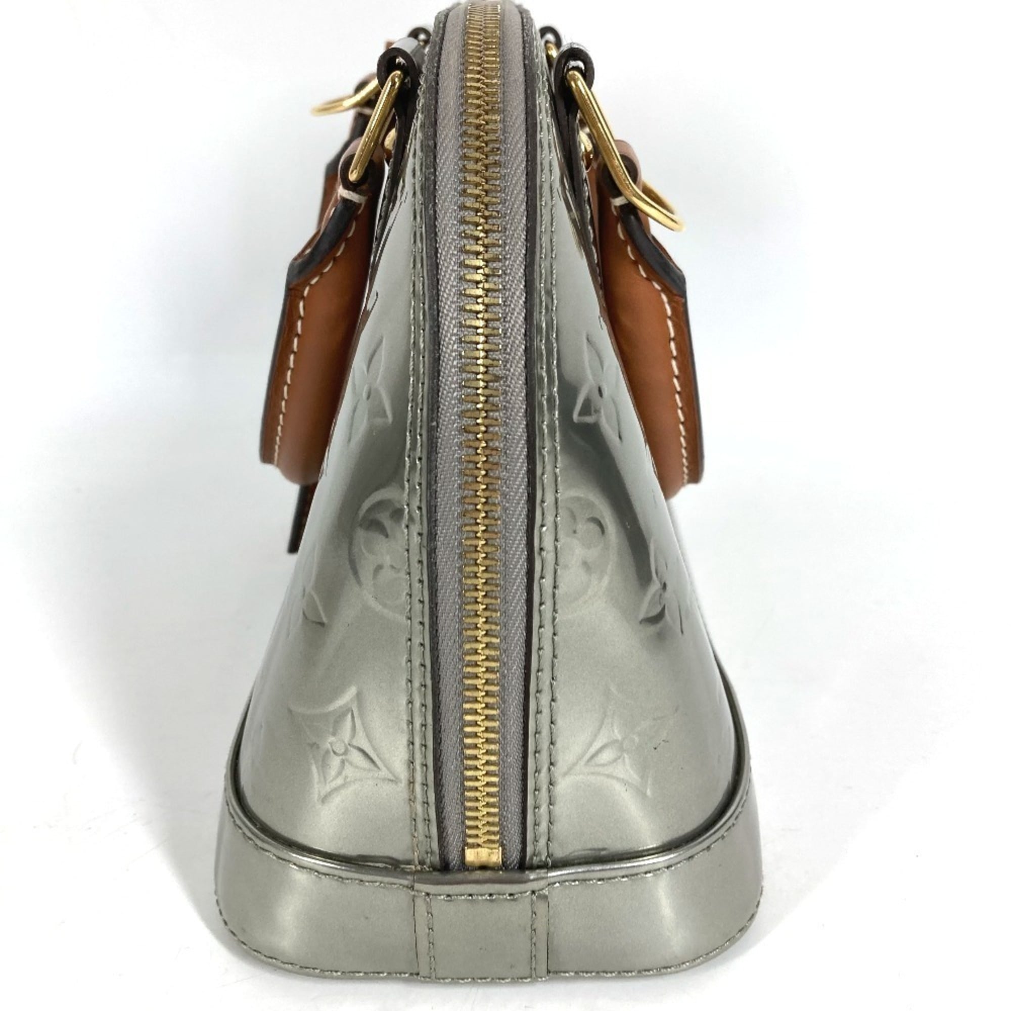 Louis Vuitton Monogram Vernis Argent Silver Monogram Vernis Handbag Shoulder Bag Tote Bag (Pre-Owned)