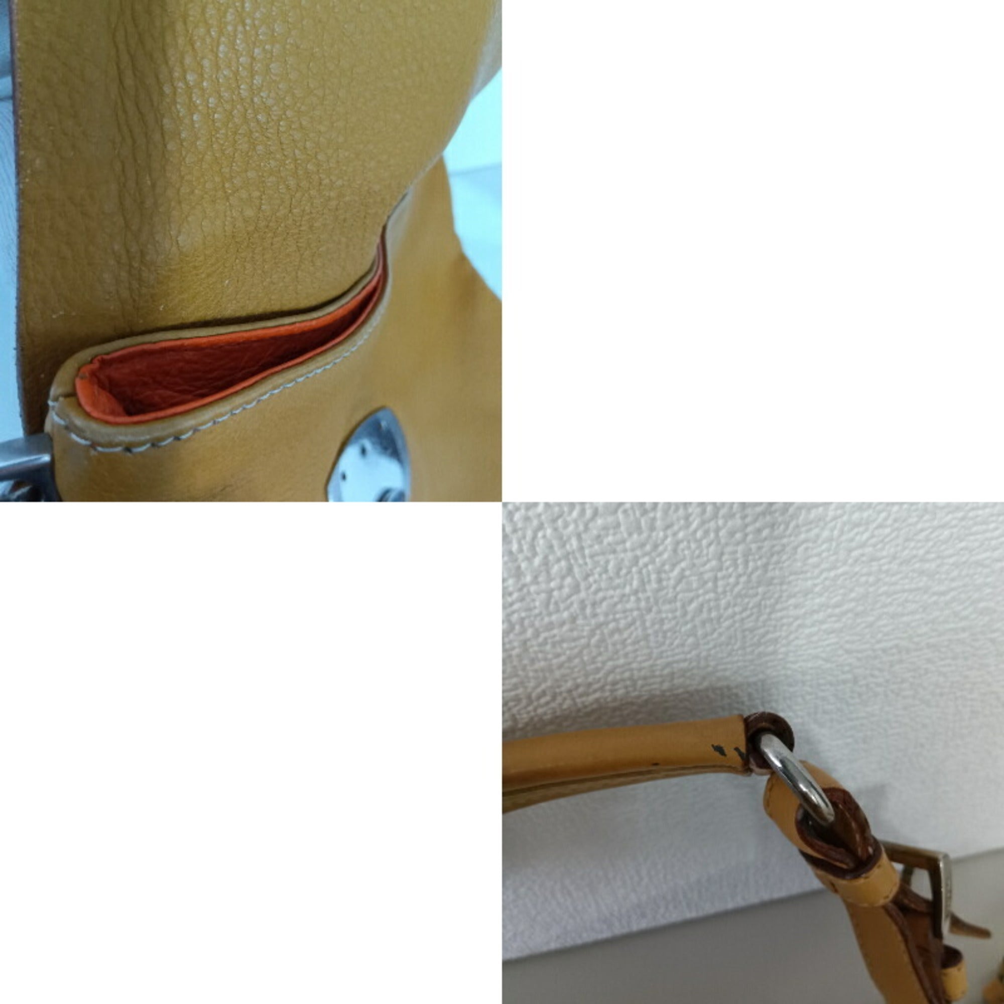 Prada Camel Leather Shoulder Bag (Pre-Owned)