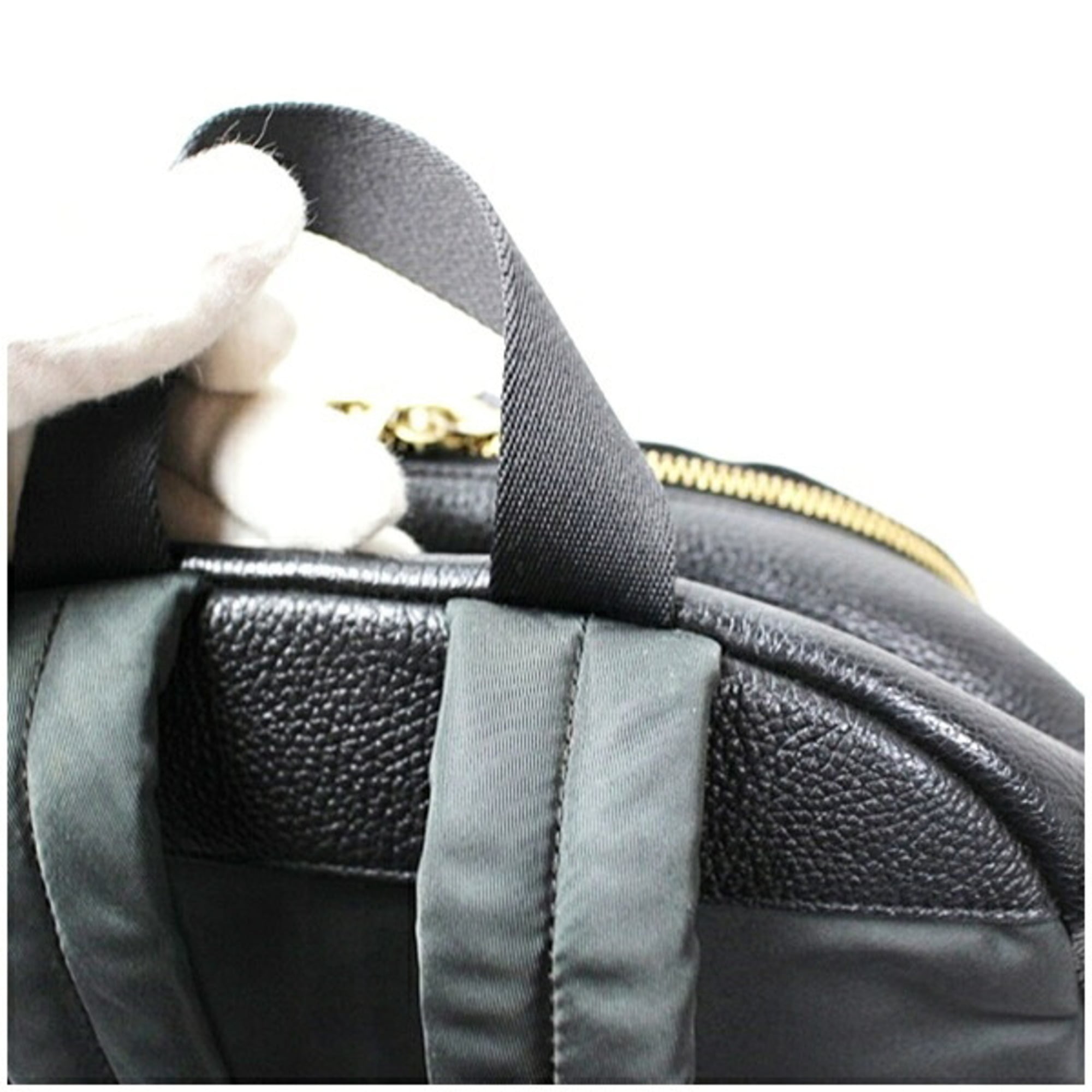 Coach Black Leather Backpack (Pre-Owned)