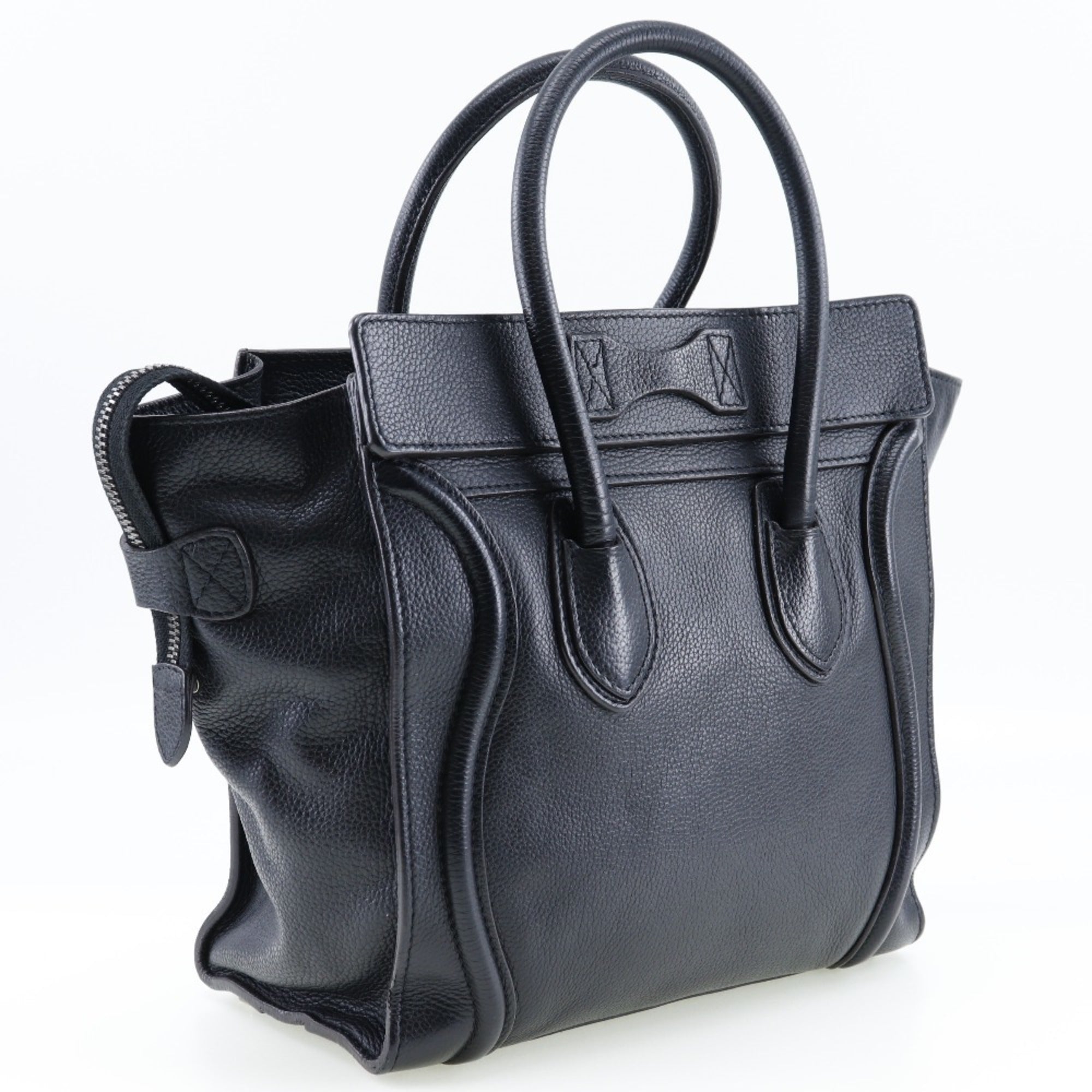 Celine Luggage Black Leather Handbag (Pre-Owned)