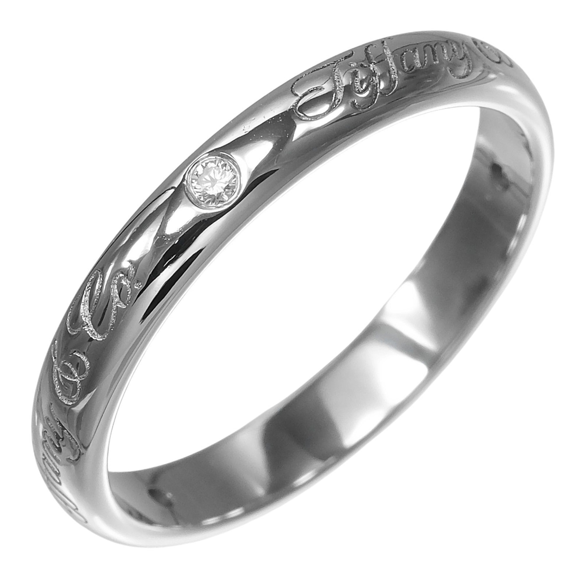 Tiffany Platinum 950 Band Ring (Pre-Owned)