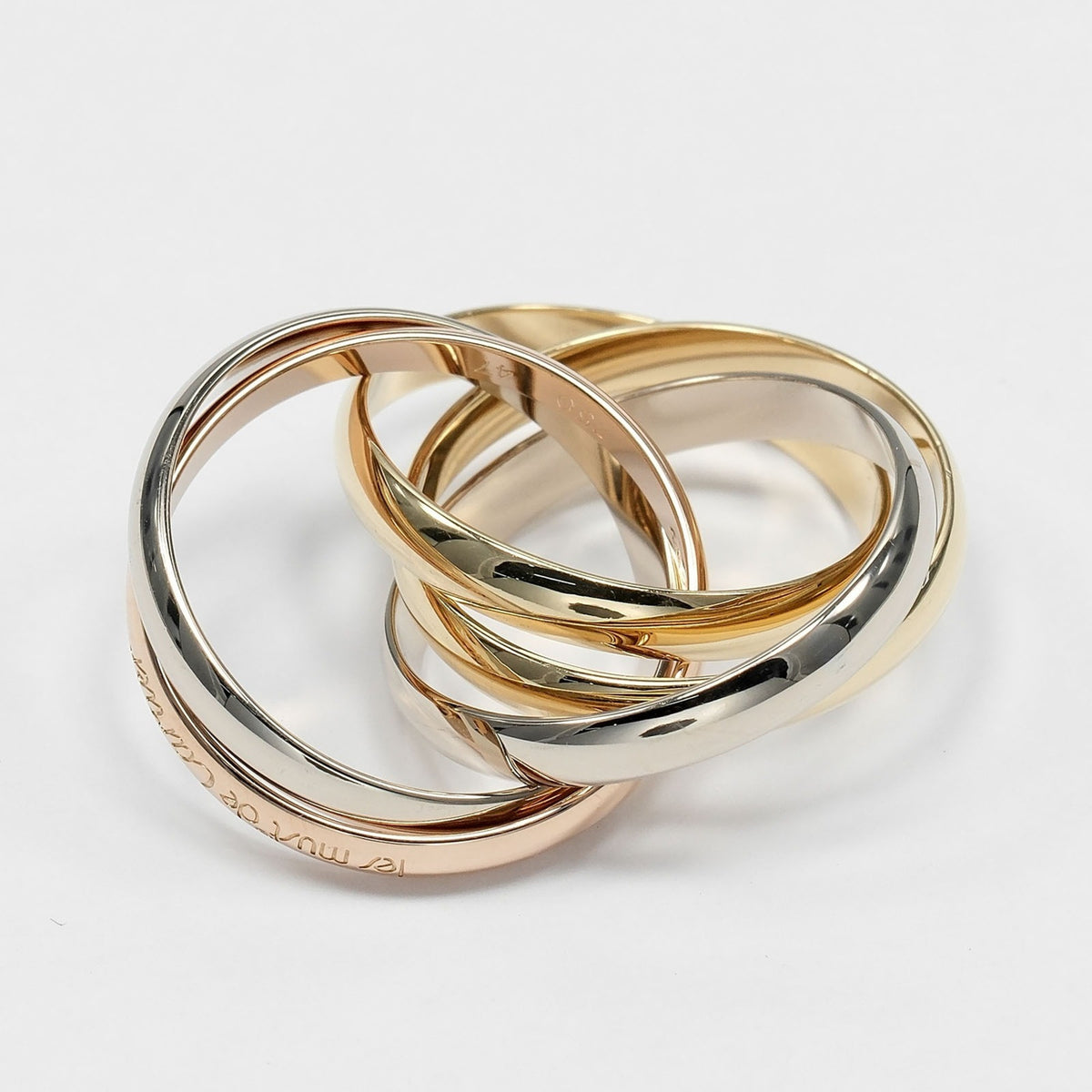 Cartier Gold Silver Yellow Gold (18K) Pink Gold (18K) White Gold (18K) Band Ring (Pre-Owned)