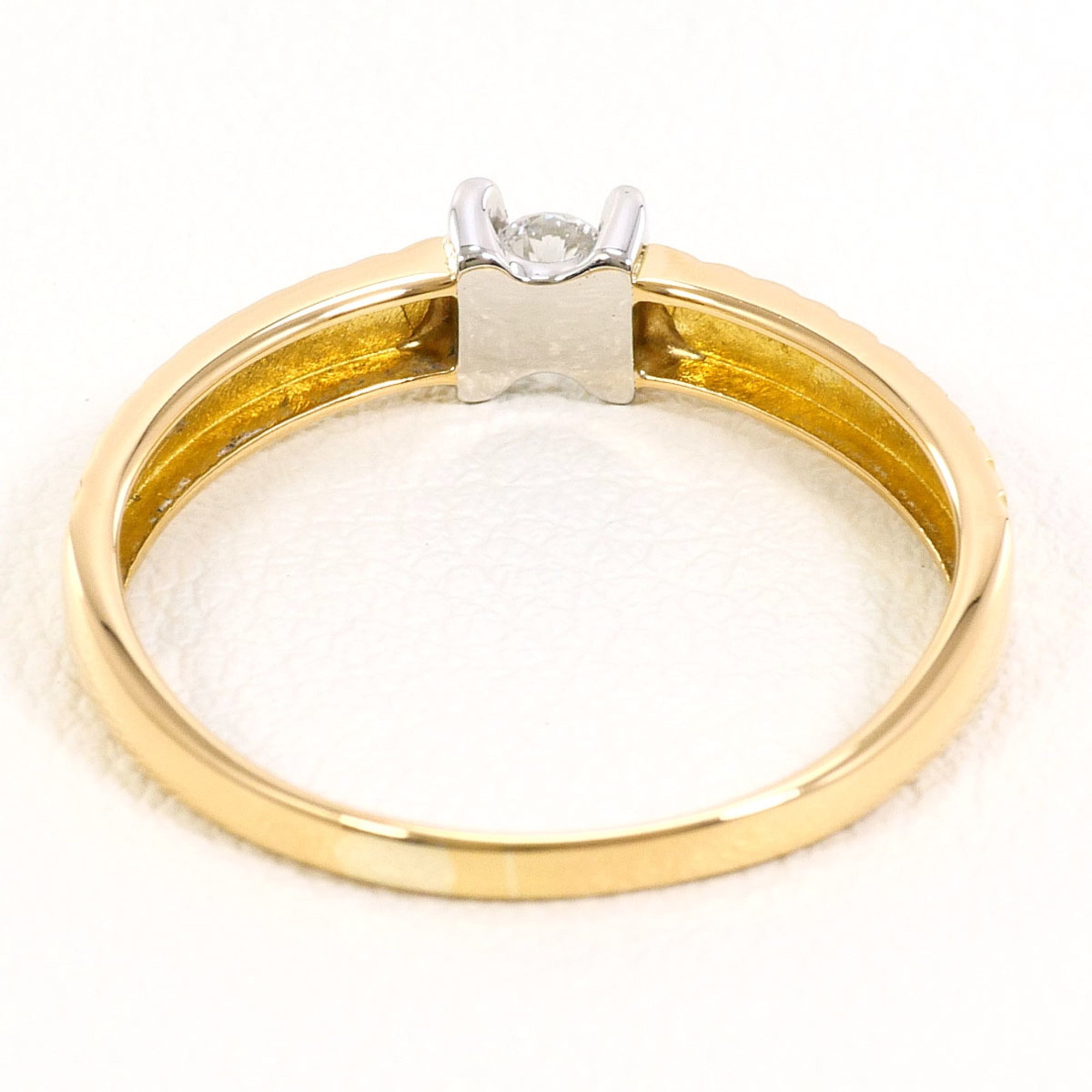 Unbranded Platinum Yellow Gold Yellow Gold (18K) Platinum 900 Band Ring (Pre-Owned)