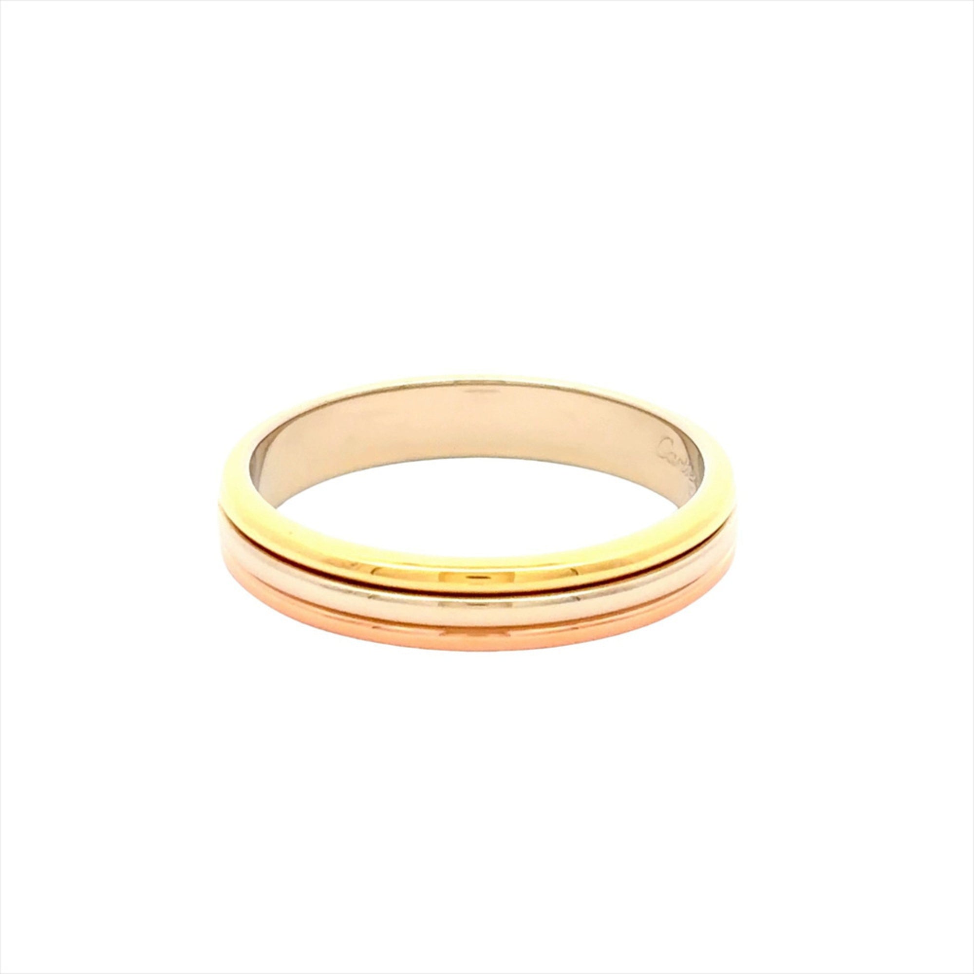 Cartier Louis Cartier Yellow Gold (18K) Pink Gold (18K) White Gold (18K) Band Ring (Pre-Owned)