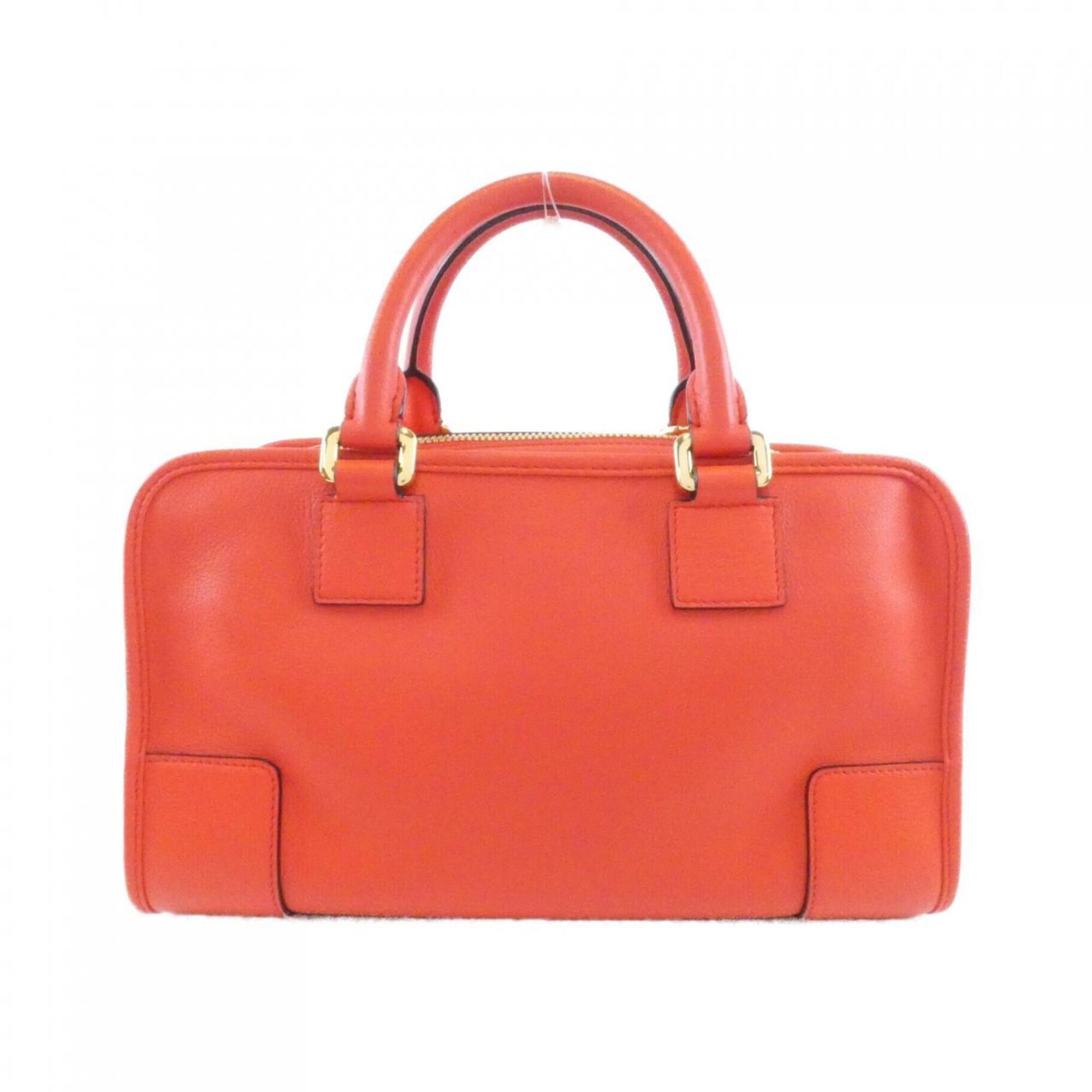 Loewe Red Color Leather Handbag (Pre-Owned)