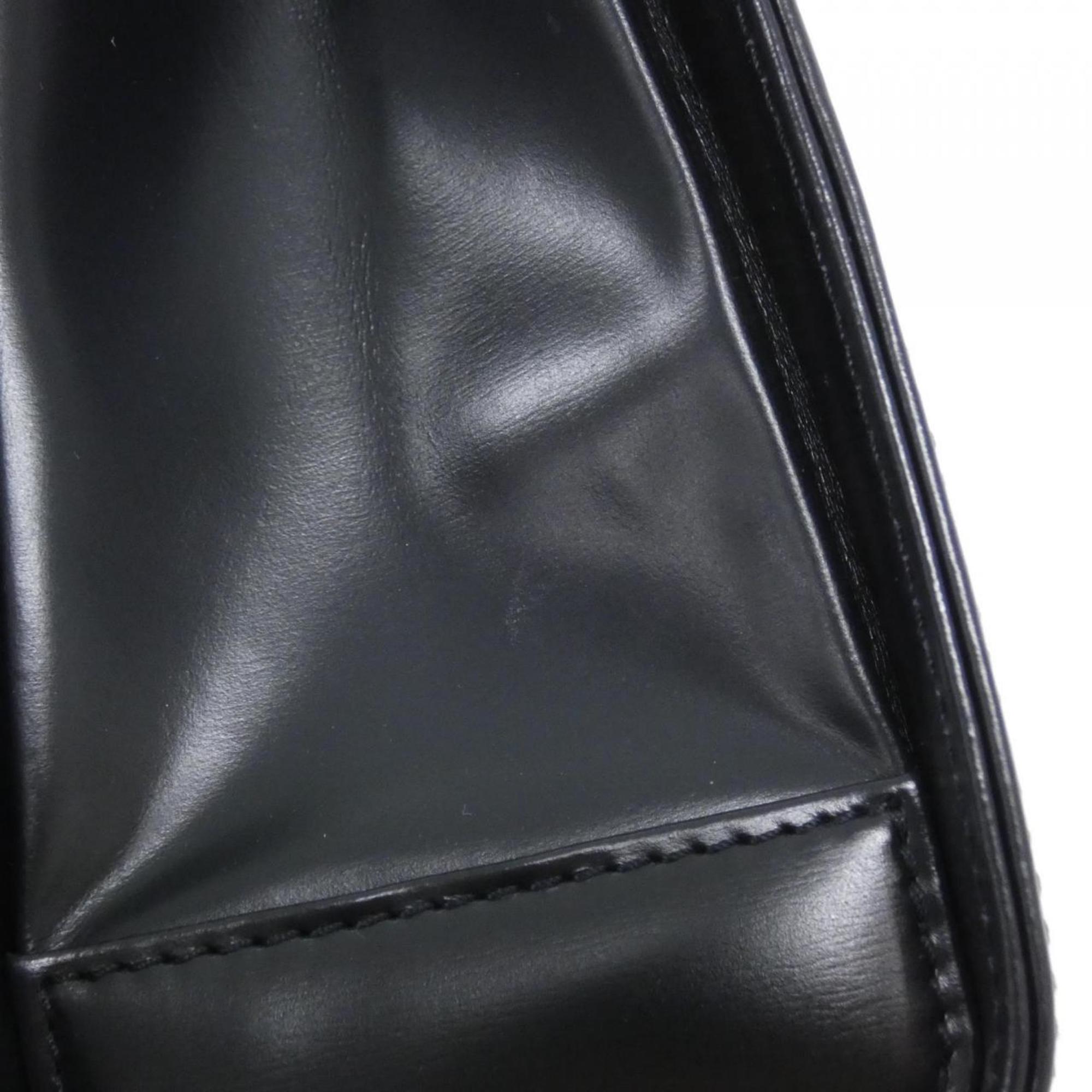 Cartier Navy Leather Handbag (Pre-Owned)