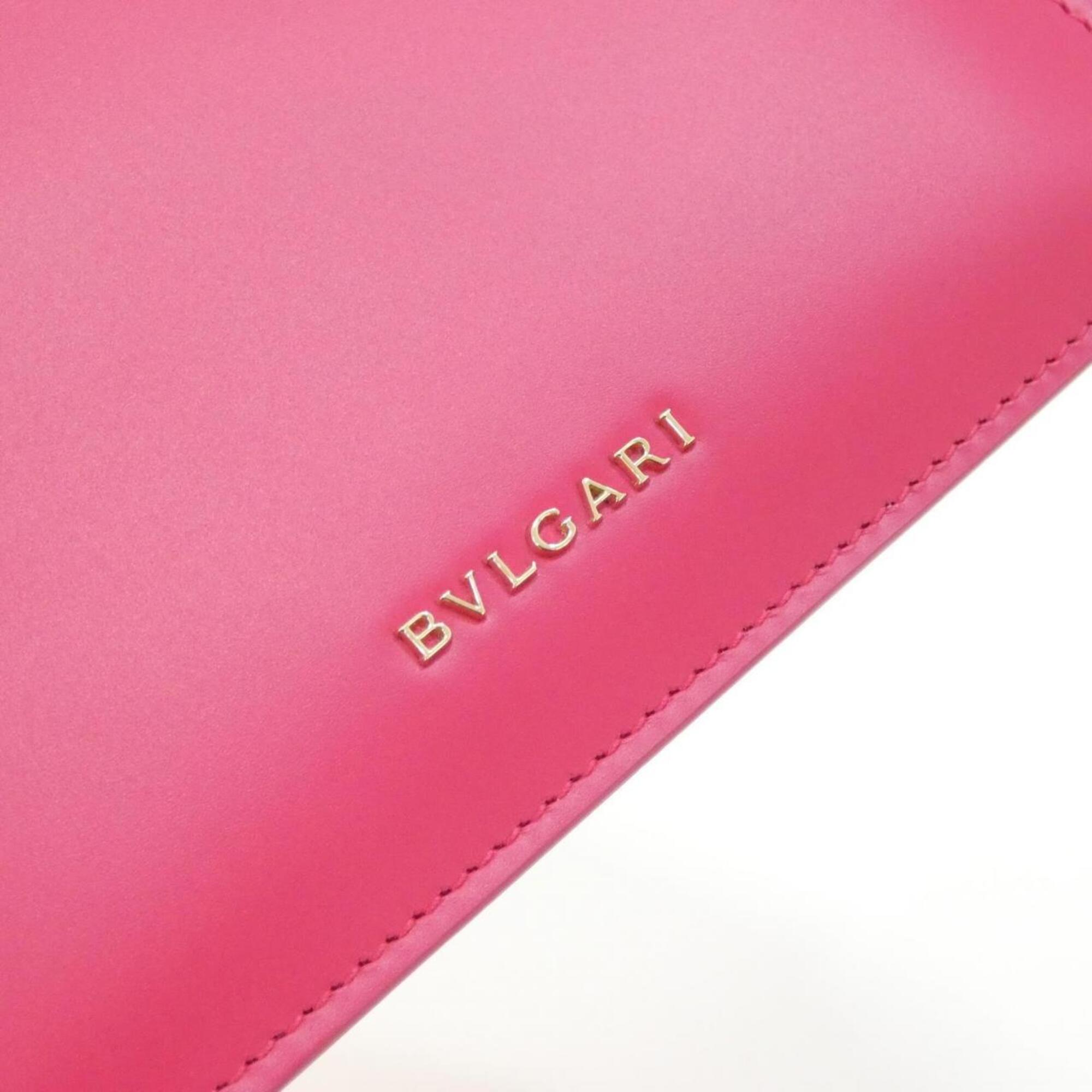 Bvlgari Pink Leather Handbag (Pre-Owned)
