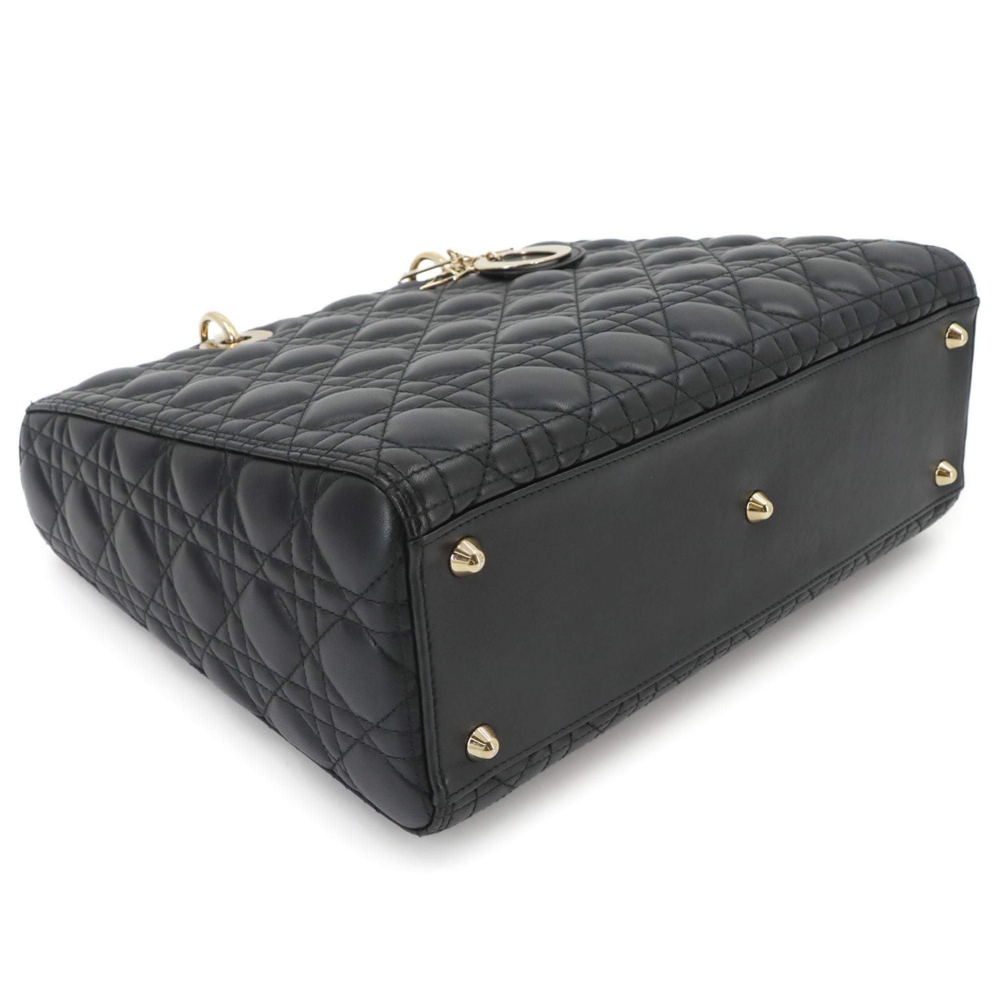 Christian Dior Black Leather Handbag (Pre-Owned)