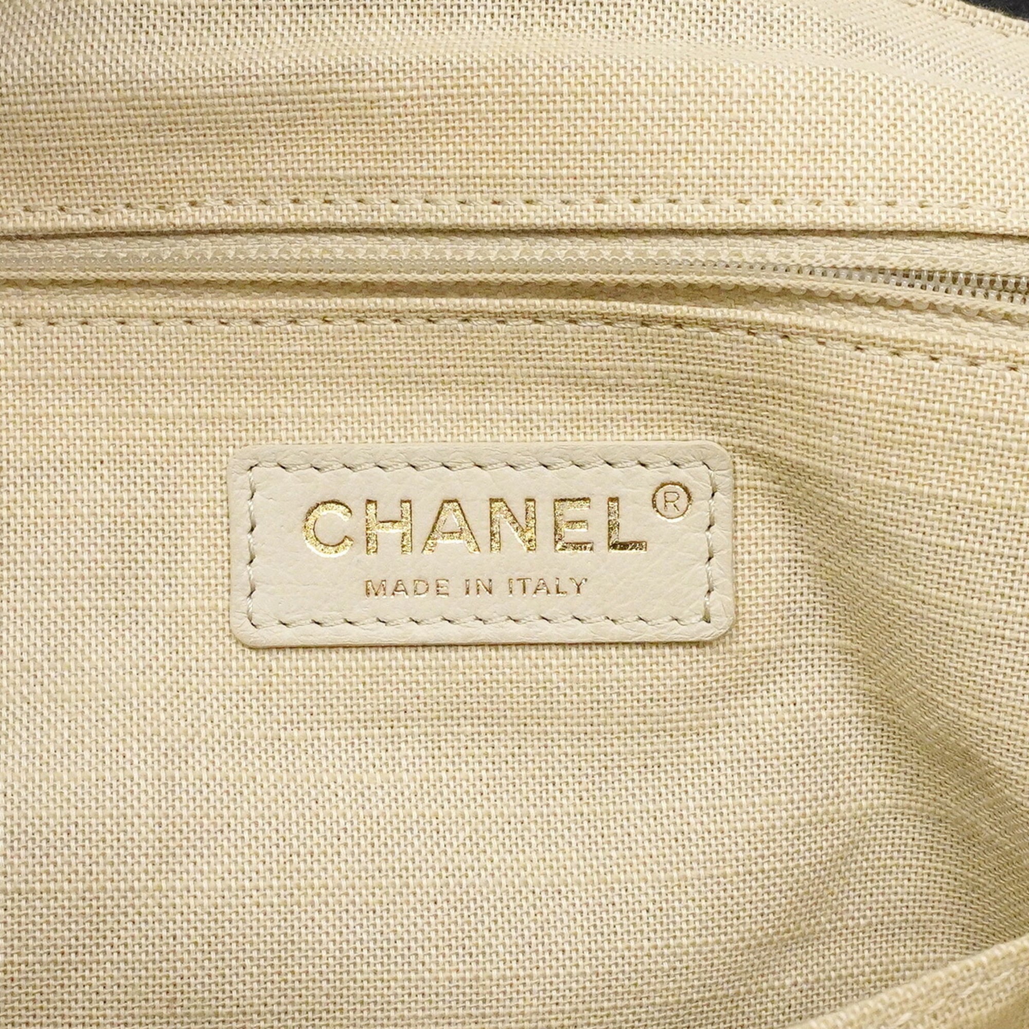 Chanel Black Canvas Tote Bag (Pre-Owned)