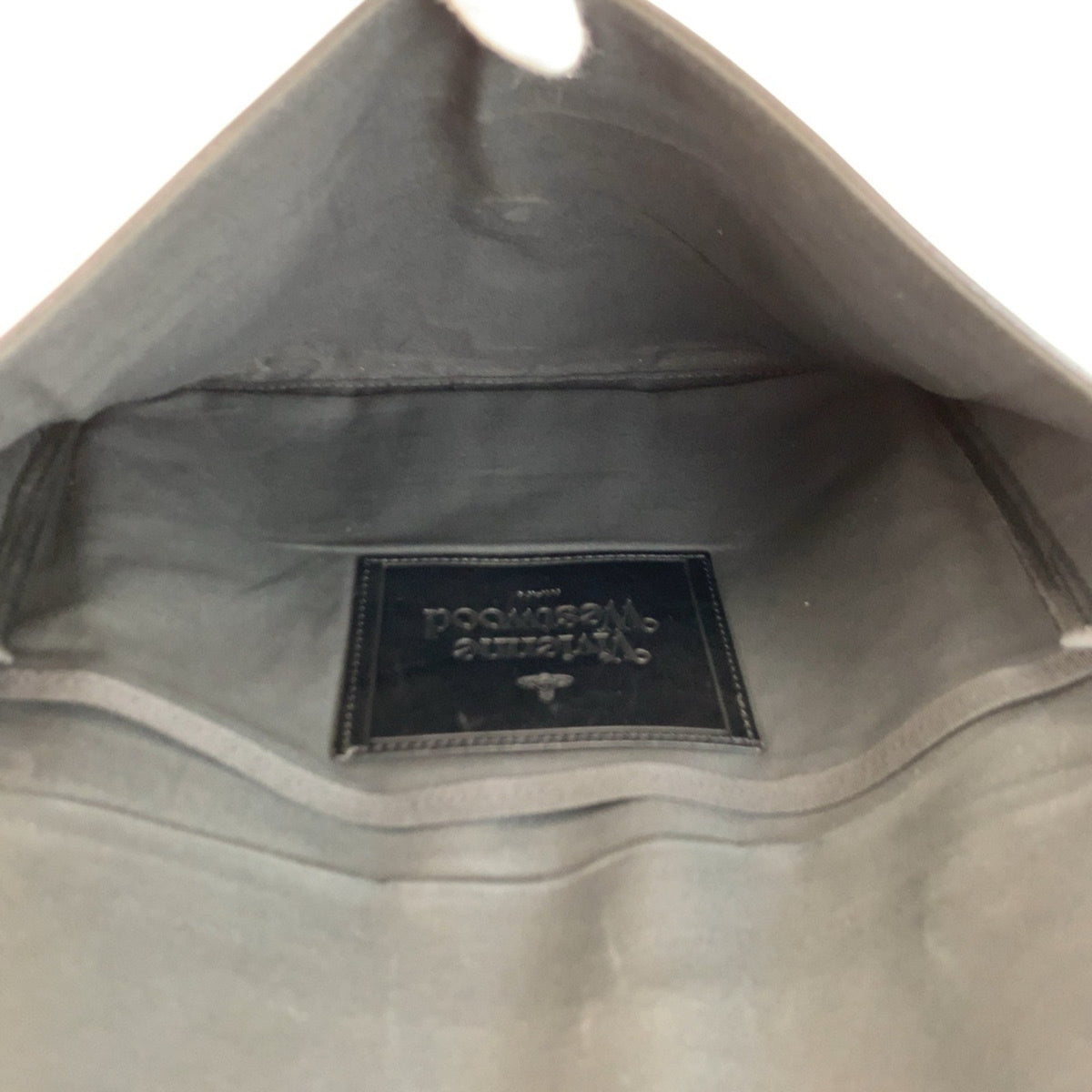 Vivienne Westwood Black Leather Clutch Bag (Pre-Owned)