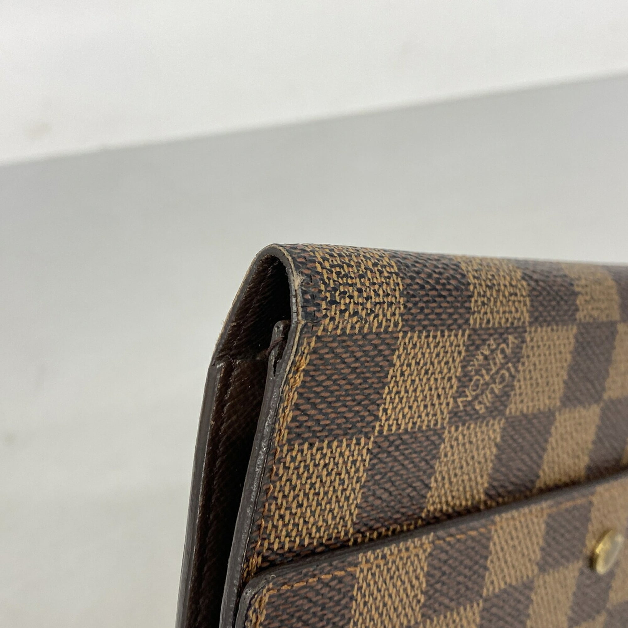 Louis Vuitton Ebene Long Wallet (Tri-Fold) (Pre-Owned)