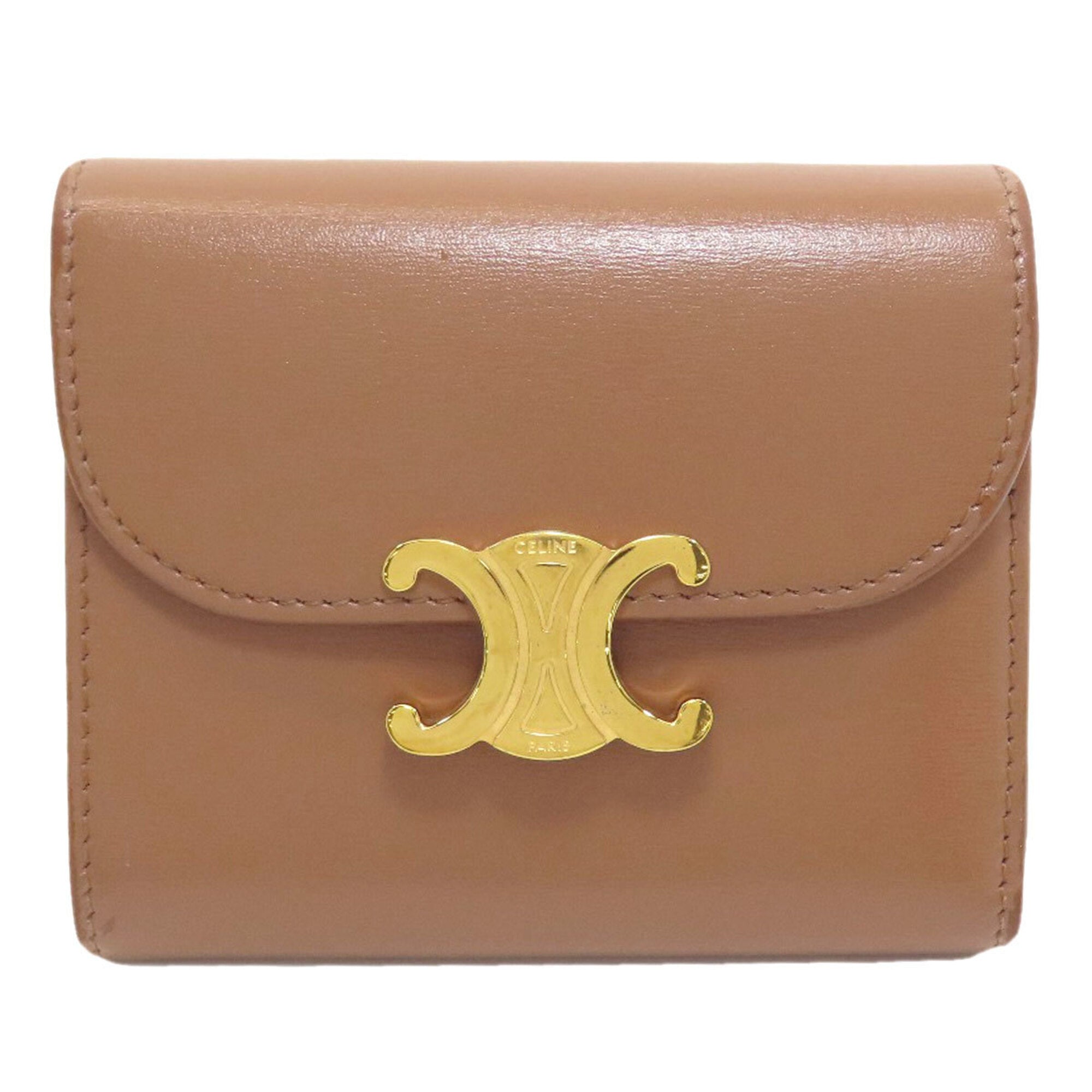 Celine Brown Leather Wallet (Tri-Fold) (Pre-Owned)