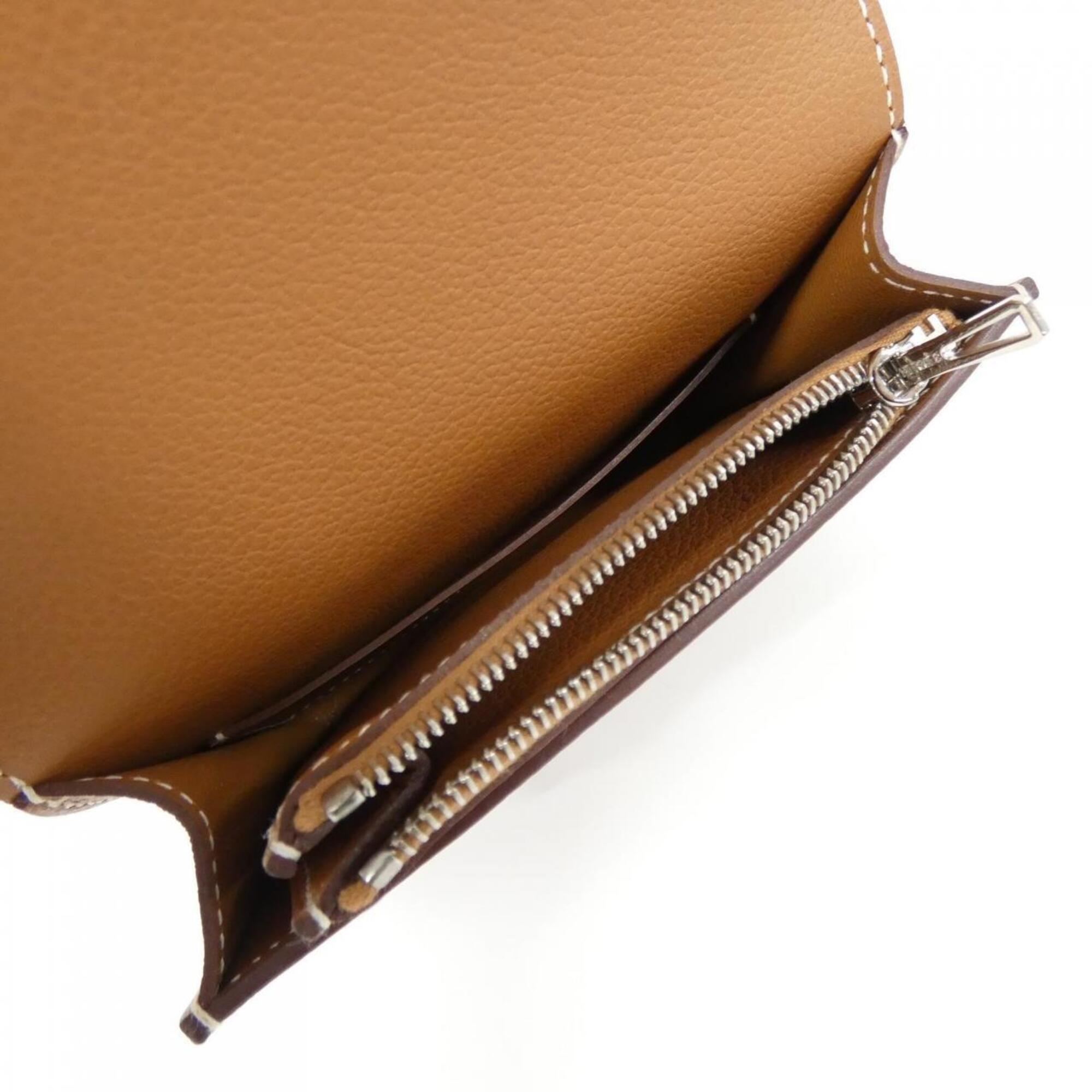Hermes Brown Coin Purse/Coin Case (Pre-Owned)
