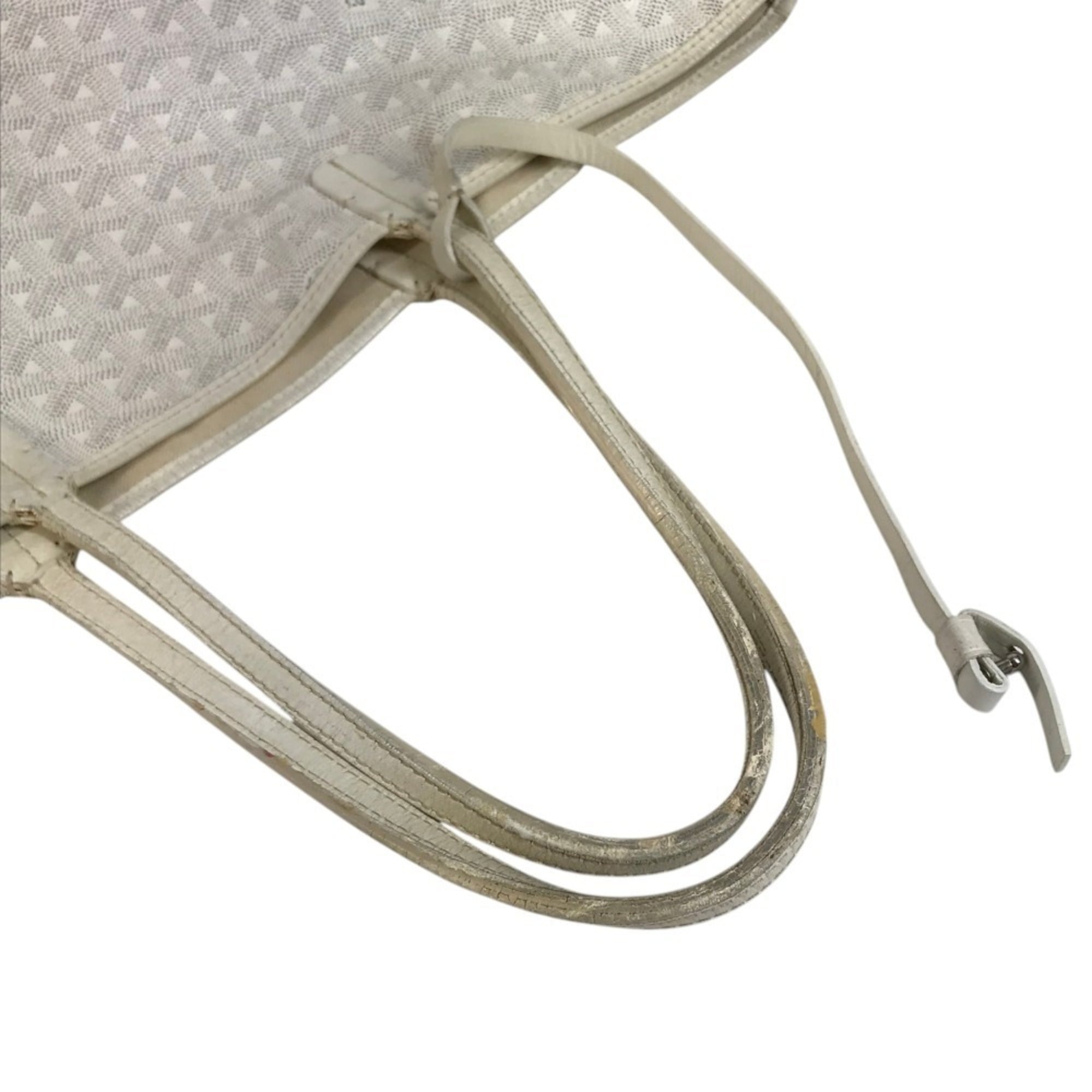 Goyard White Pvc Leather Pouch Shoulder Bag Tote Bag (Pre-Owned)