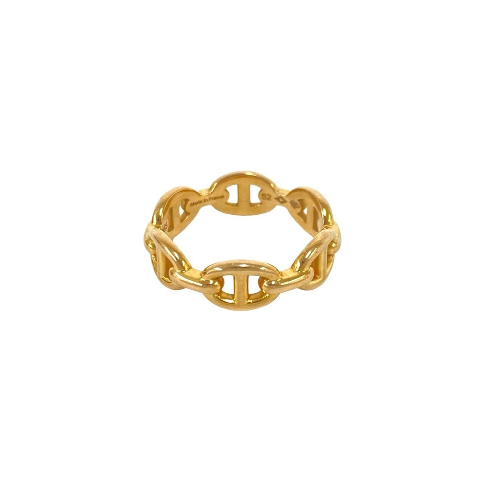 Hermes Gold Pink Gold (18K) Band Ring (Pre-Owned)