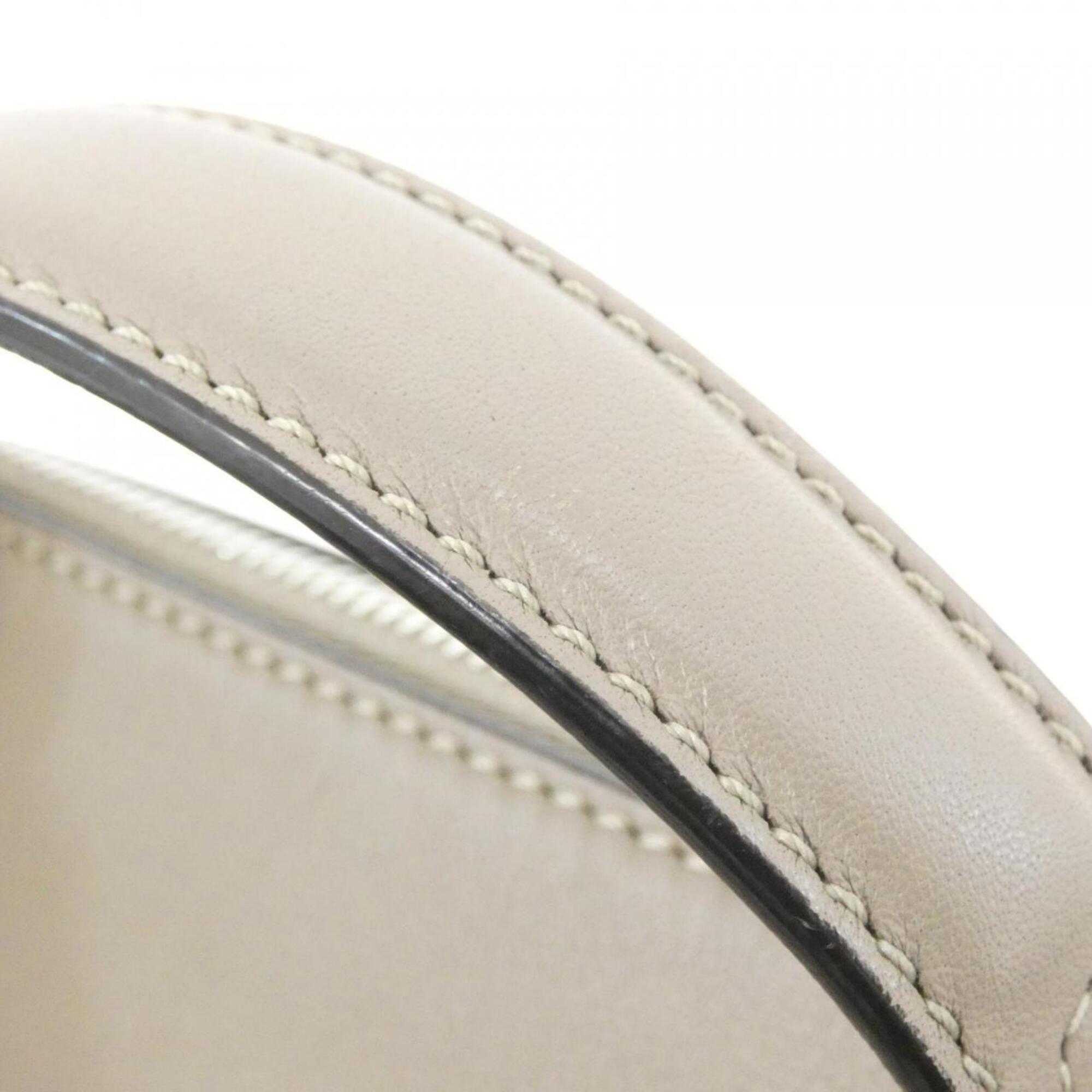 Fendi By The Way Silver Leather Handbag (Pre-Owned)