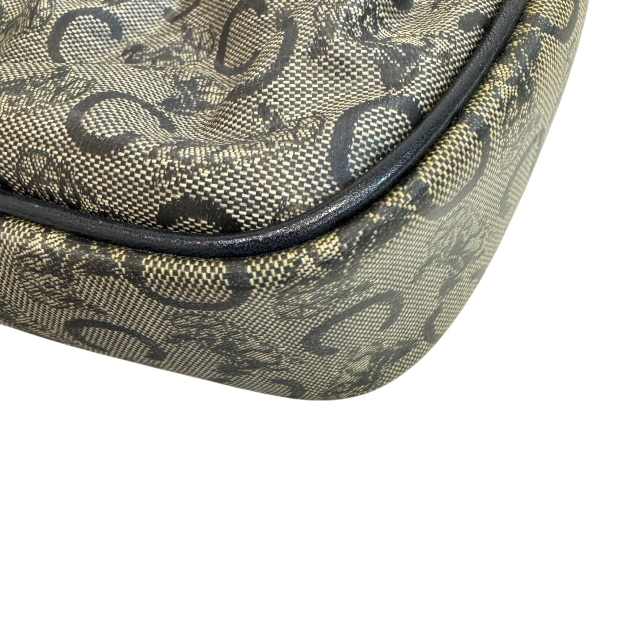 Celine Gray Navy Pvc Leather Pochette Shoulder Bag (Pre-Owned)