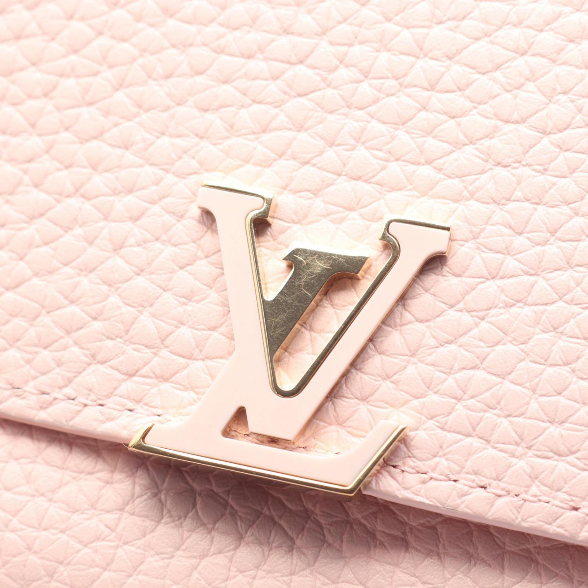Louis Vuitton Pink Leather Wallet (Tri-Fold) (Pre-Owned)