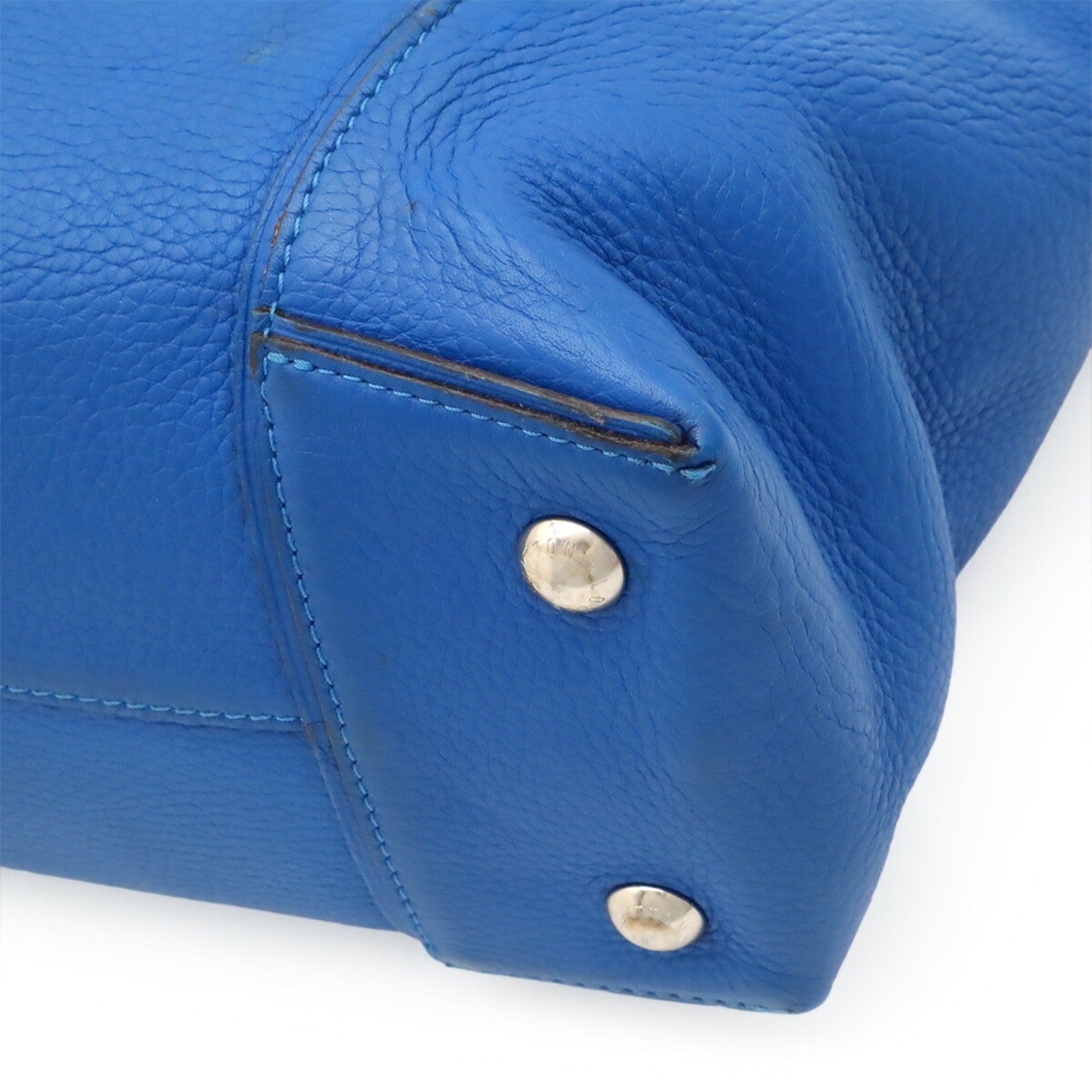 Louis Vuitton Blue Leather Handbag (Pre-Owned)