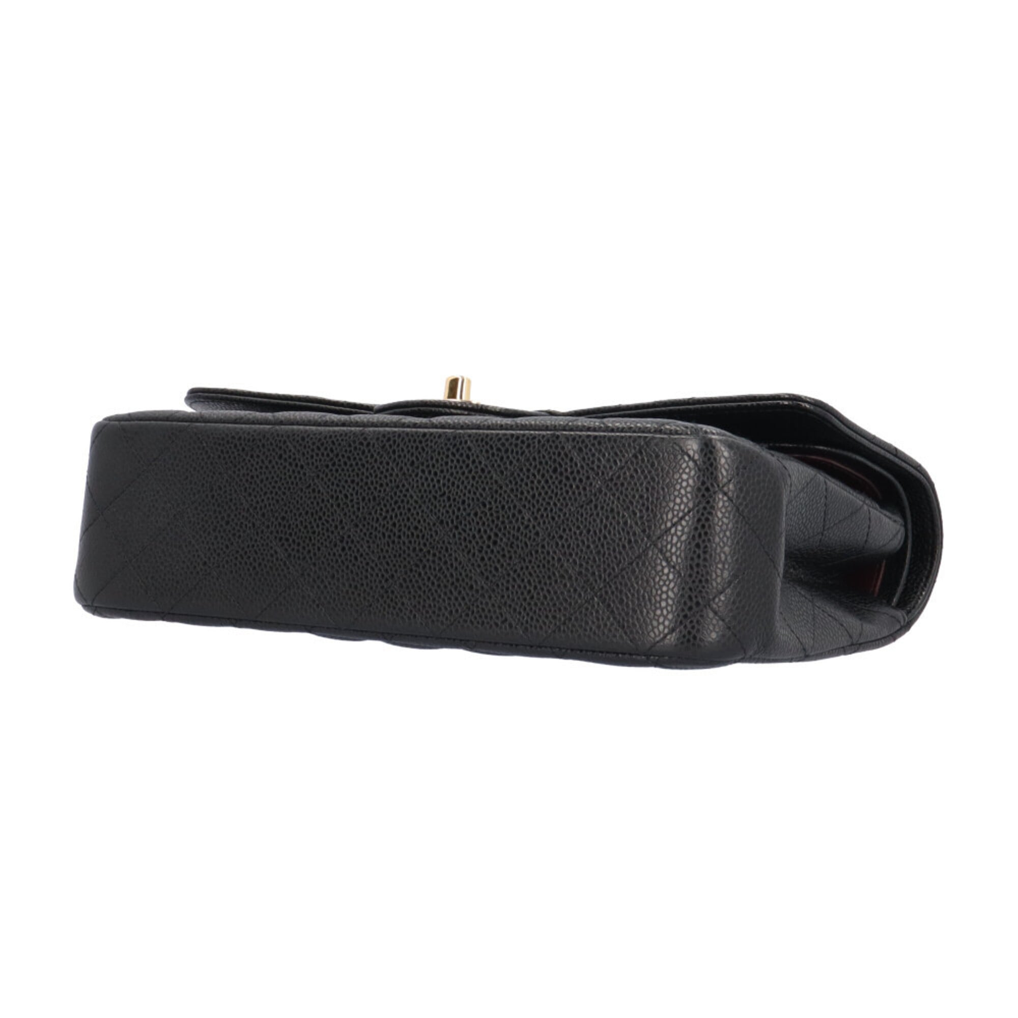 Chanel Black Grained Calfskin Shoulder Bag (Pre-Owned)