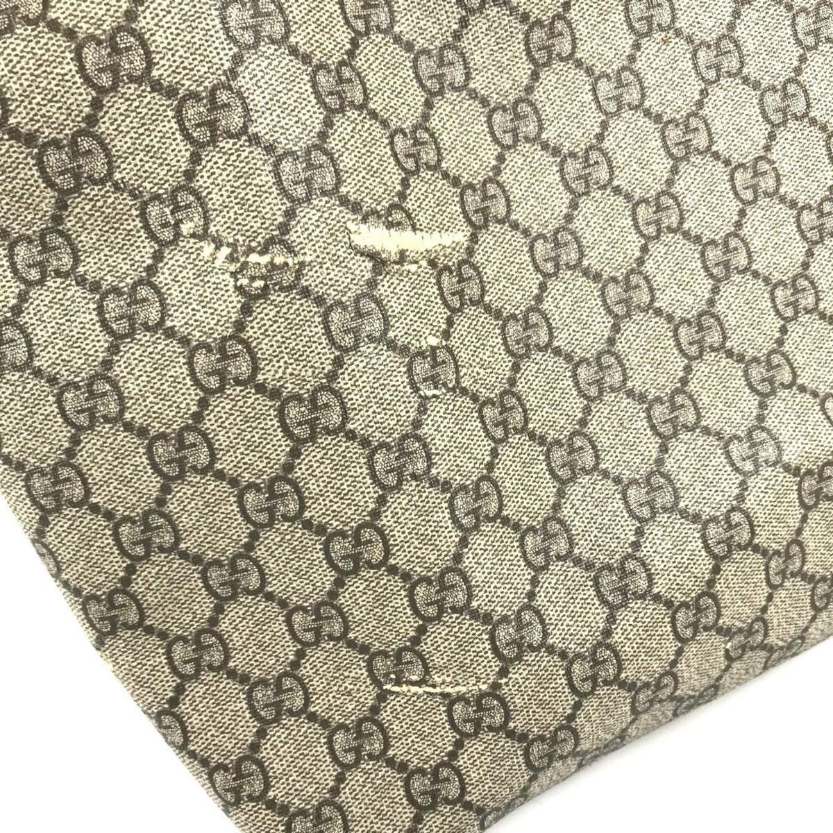 Gucci Beige Gg Supreme Canvas Shoulder Bag Tote Bag (Pre-Owned)