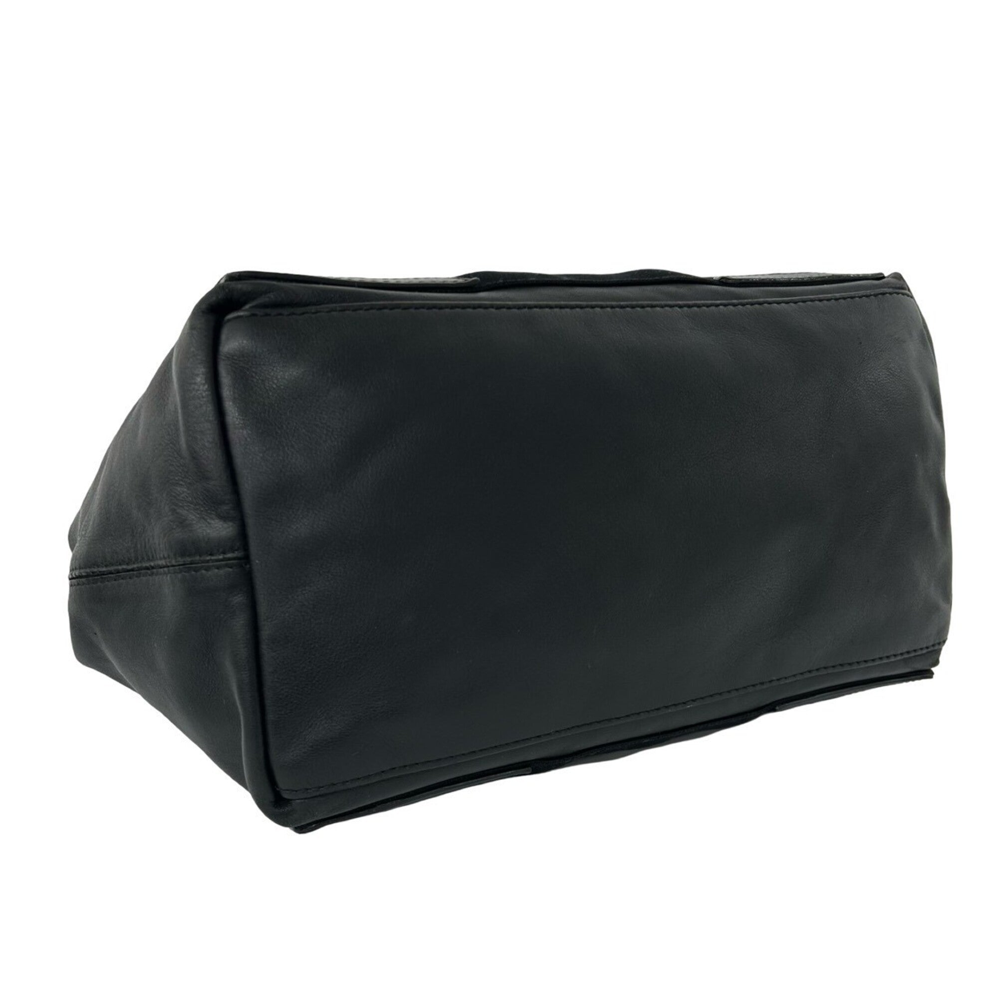 Balenciaga Black Leather Handbag Tote Bag (Pre-Owned)