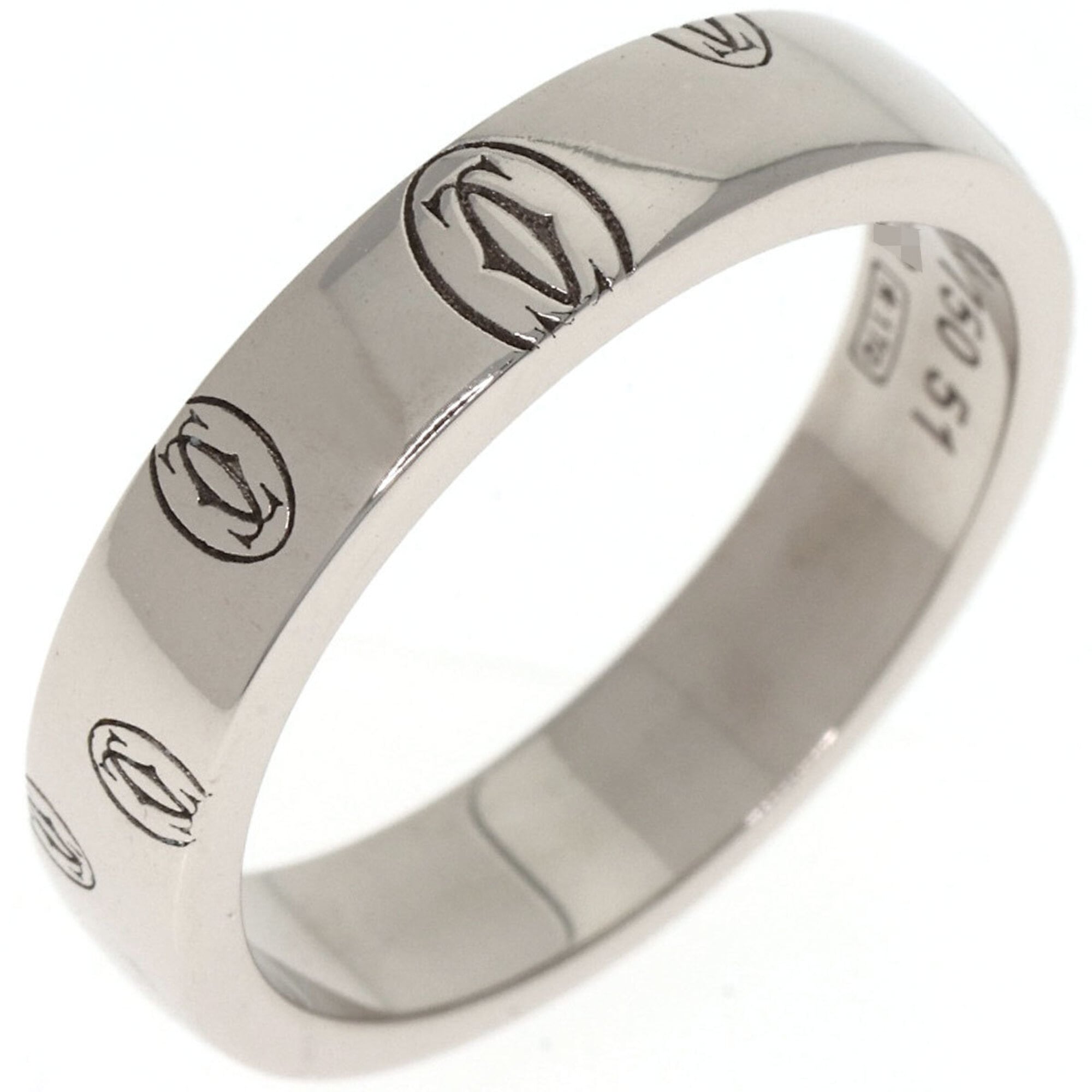 Cartier Happy Birthday White Gold (18K) Band Ring (Pre-Owned)