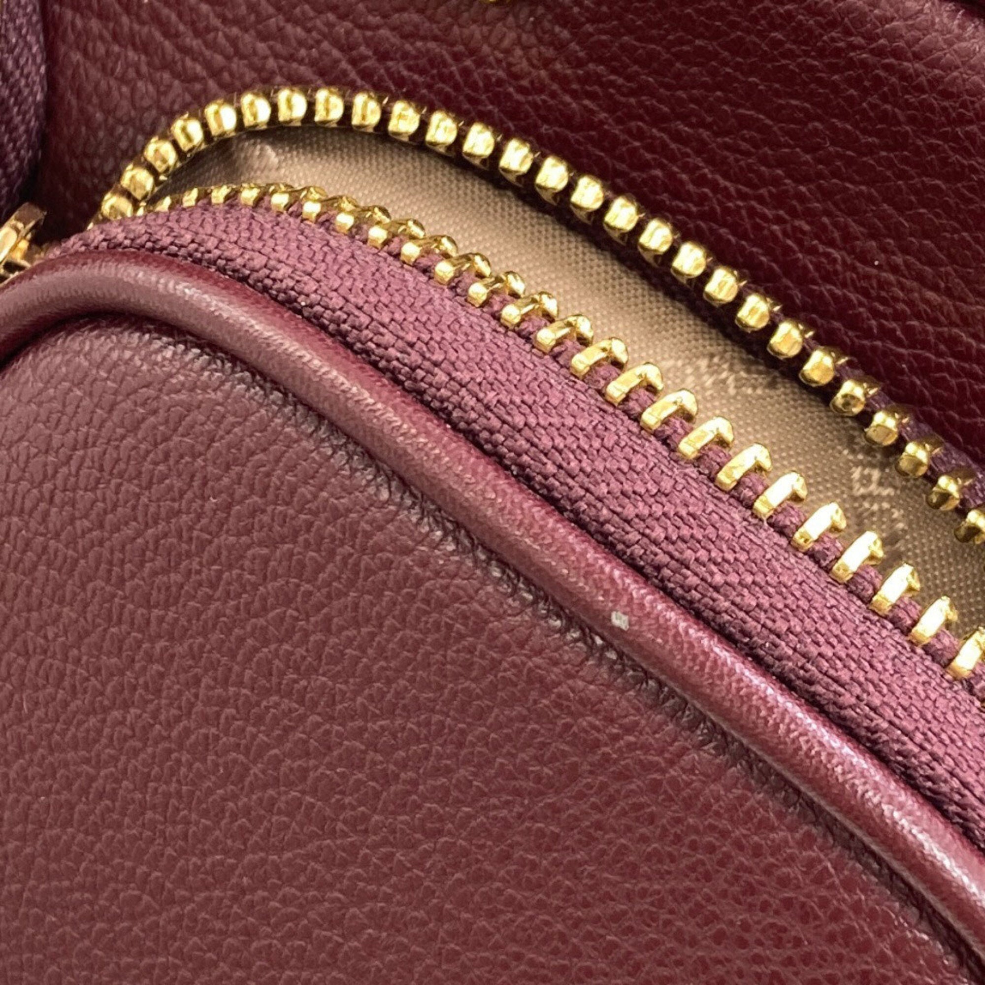 Michael Kors Bordeaux Leather Shoulder Bag (Pre-Owned)