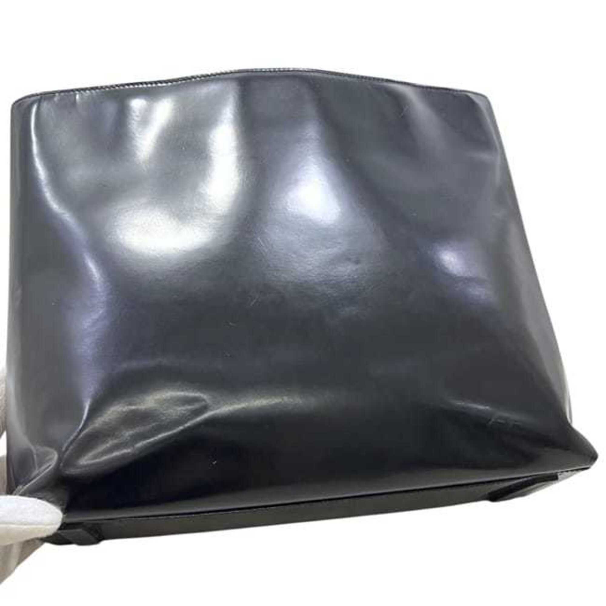 Prada Black Nero Leather Handbag Tote Bag (Pre-Owned)