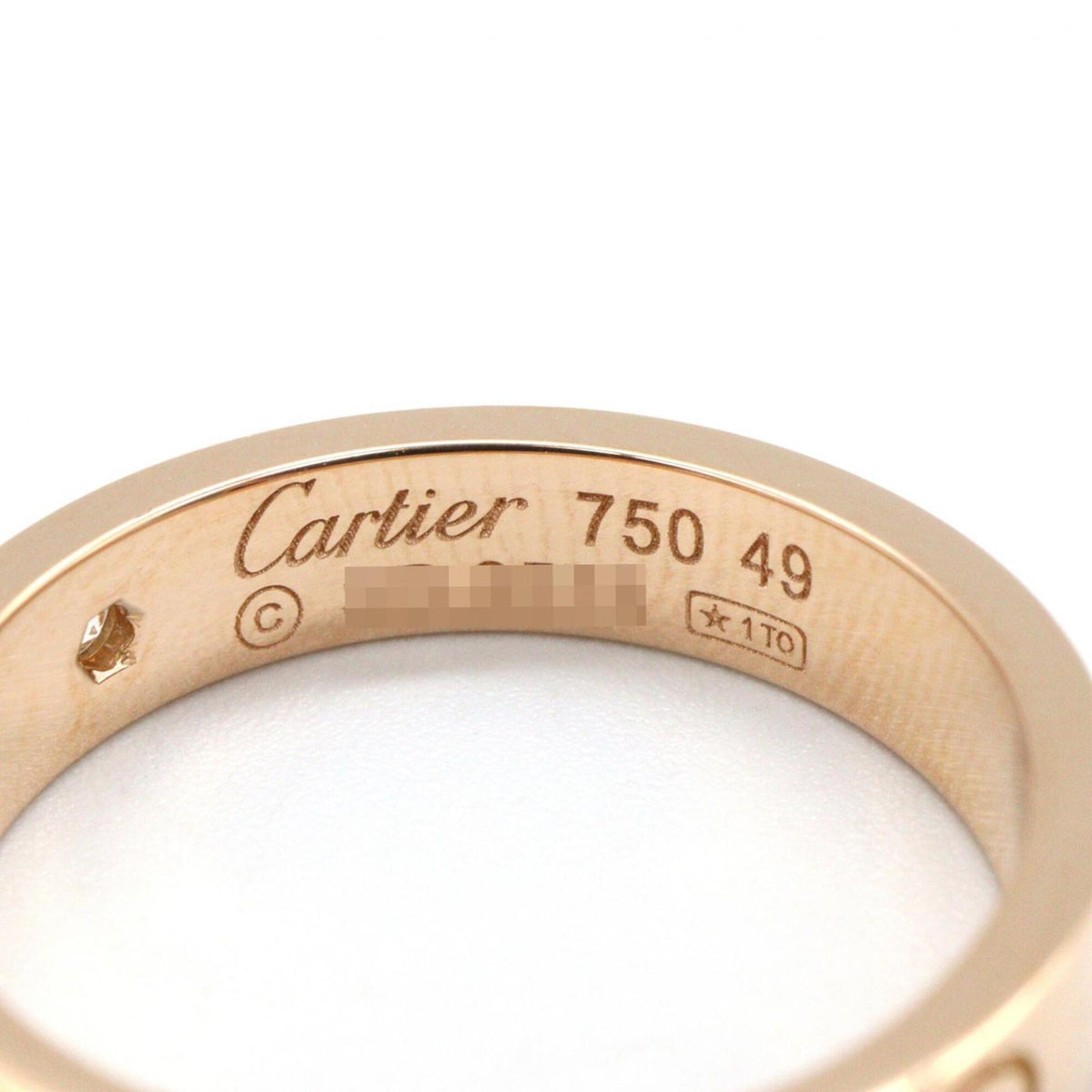 Cartier Gold Clear Pink Gold (18K) Band Ring (Pre-Owned)