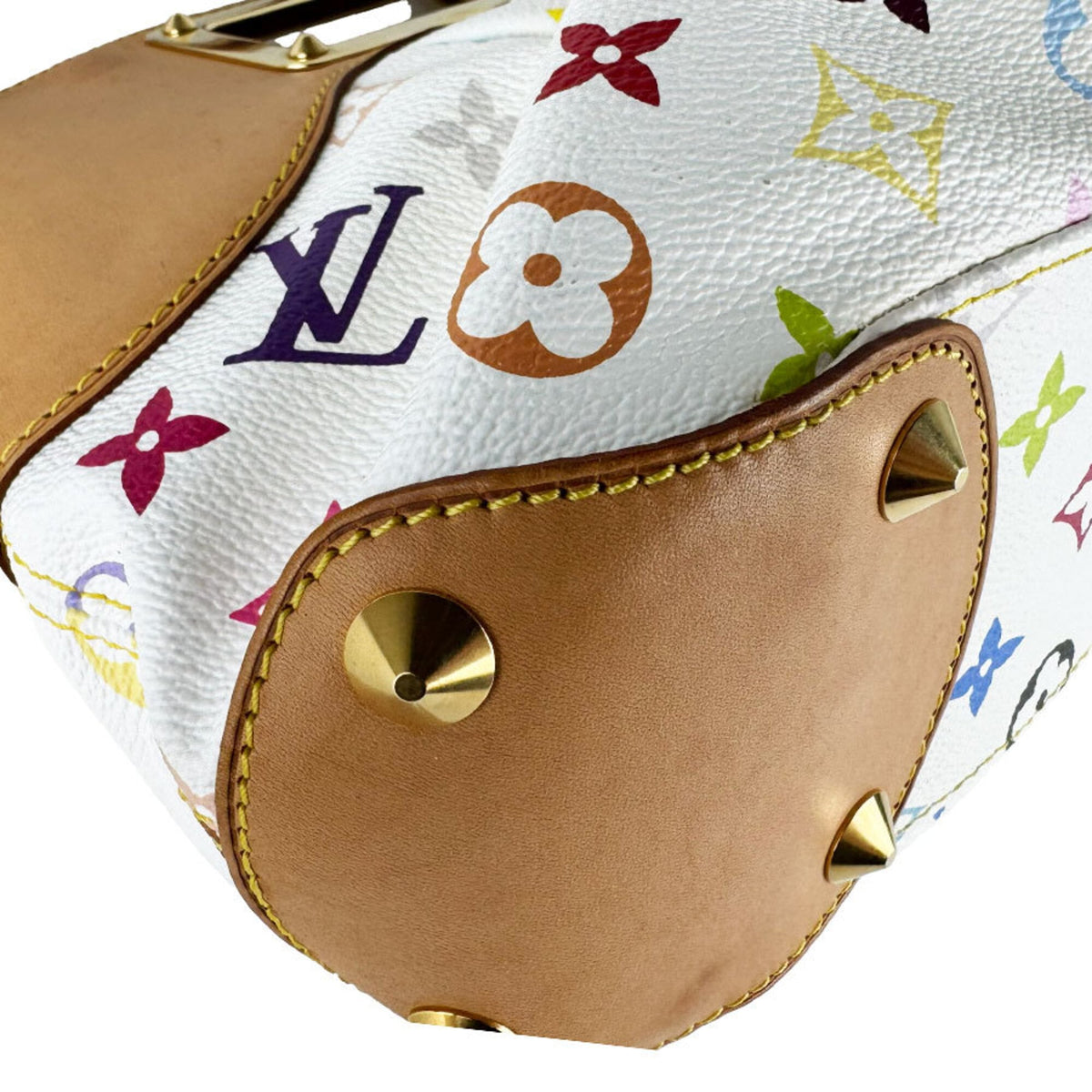 Louis Vuitton Blanc Multi-Color Monogram Multicolore Handbag (Pre-Owned)