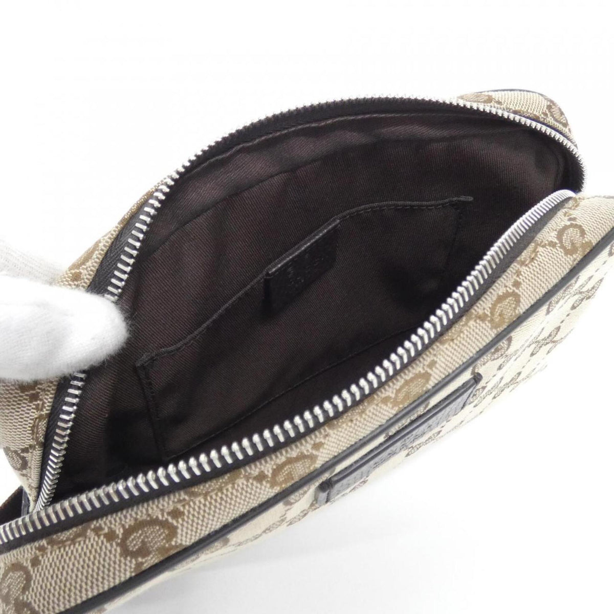 Gucci Beige Brown Gg Canvas Leather (Pre-Owned)